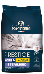 PRESTIGE CHAT ADULT 8+ STERILIZED AU POULET 2KG