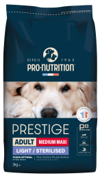 PRESTIGE CHIEN ADULT MEDIUM MAXI LIGHT STERILISED 3KG