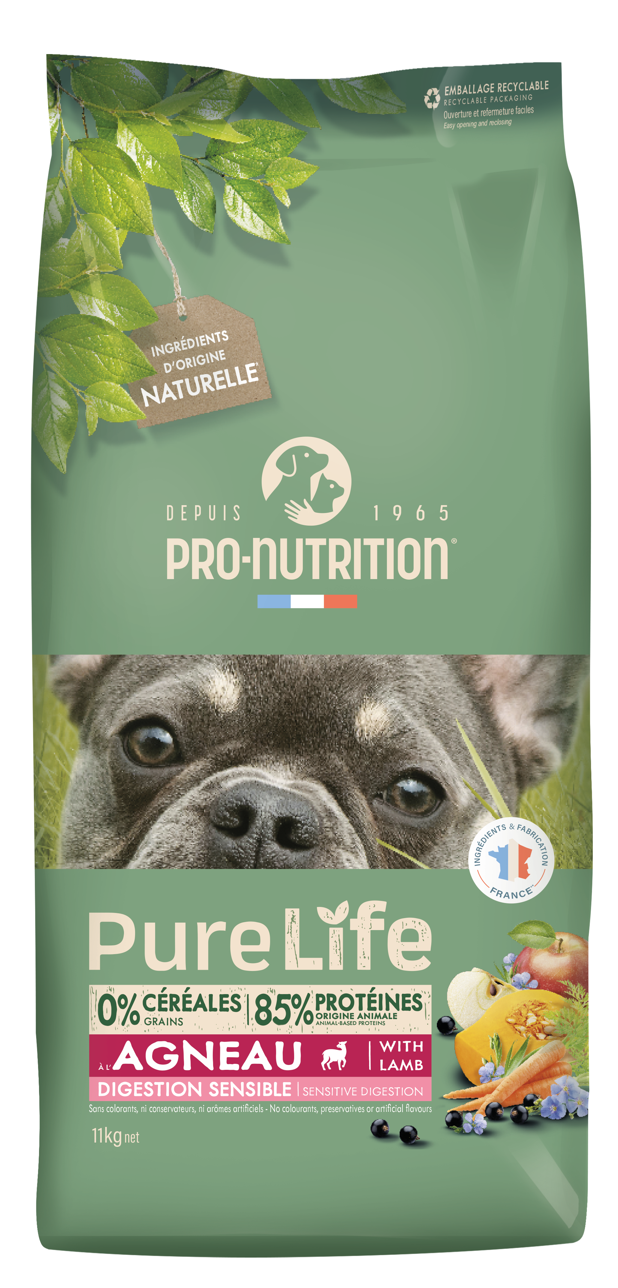 Pure Life chien Sensible Agneau 11kg