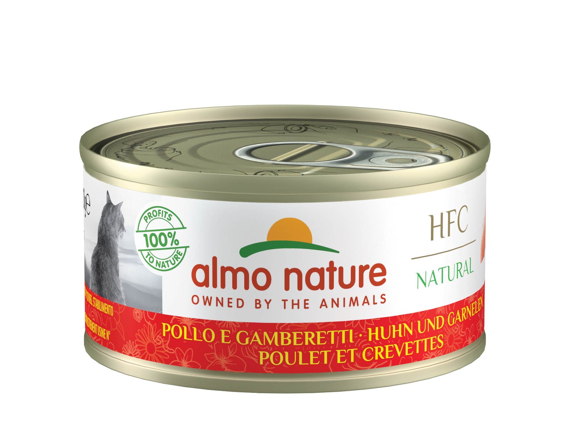 Almo Nature Hfc Natural Thon Et Crevettes Boîte 70 Gr