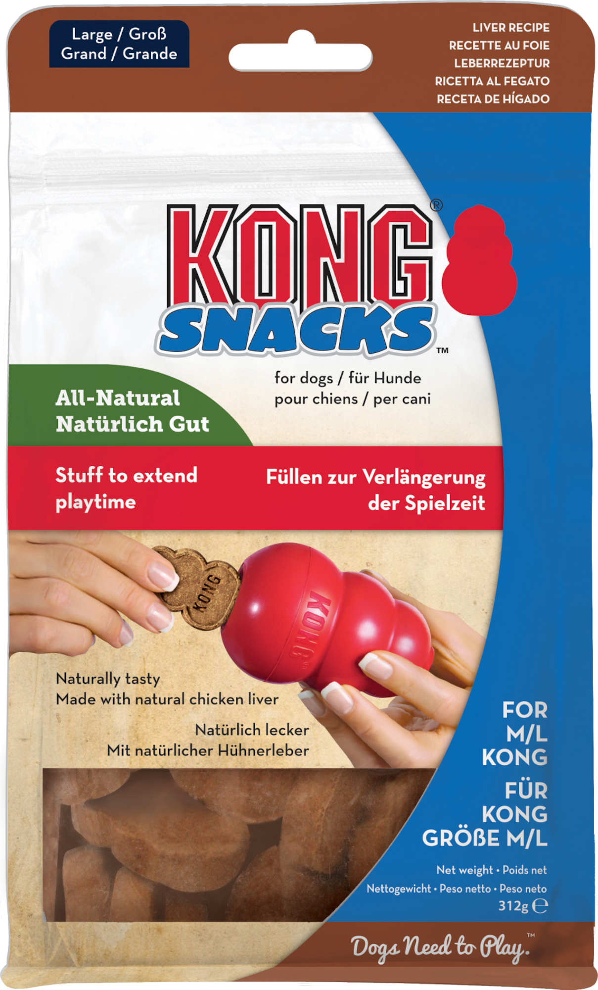 Kong® Friandises Snacks™ Biscuit Foie