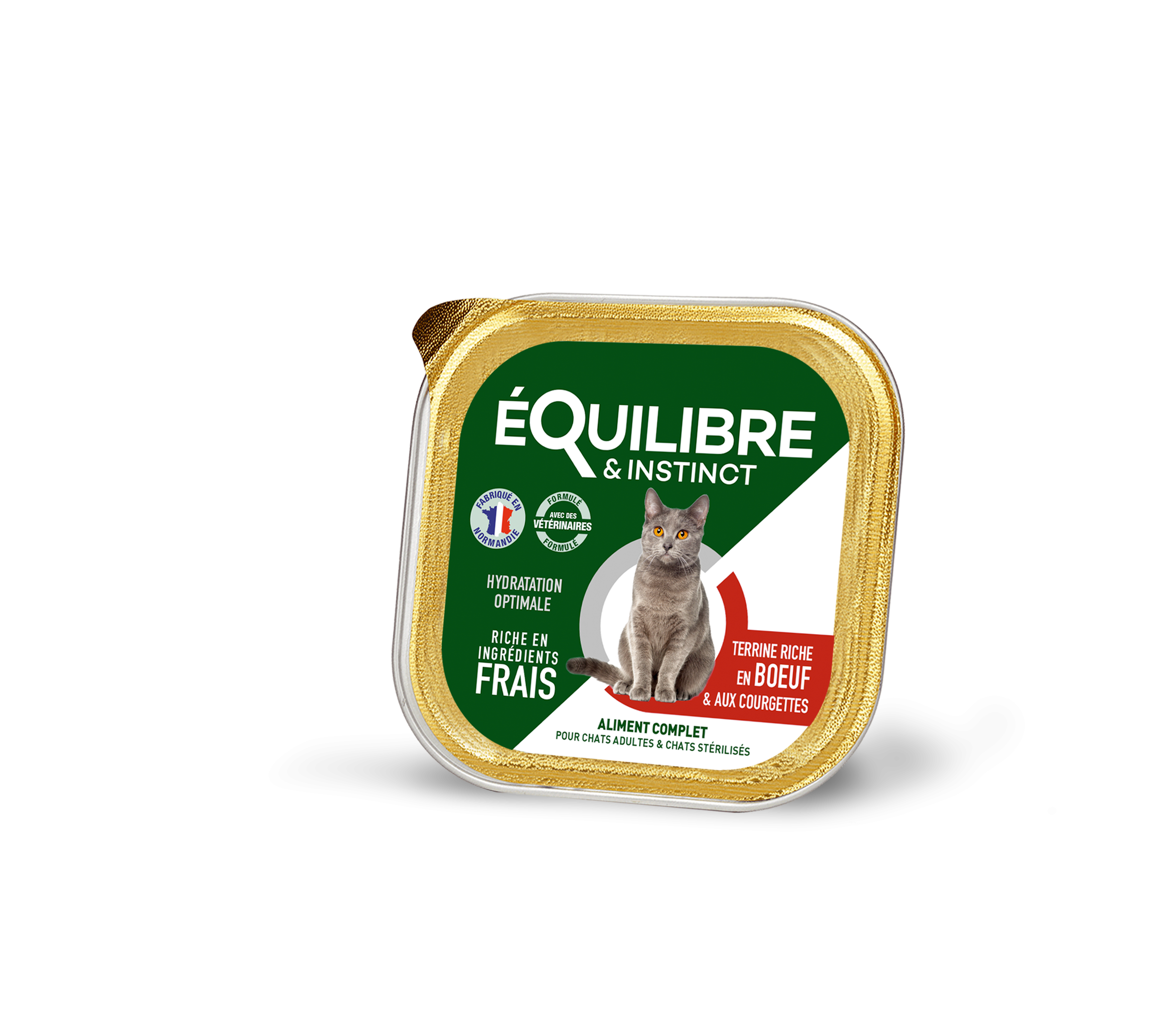 Pâtées riches en bœuf & aux courgettes pour CHAT STÉRILISÉ