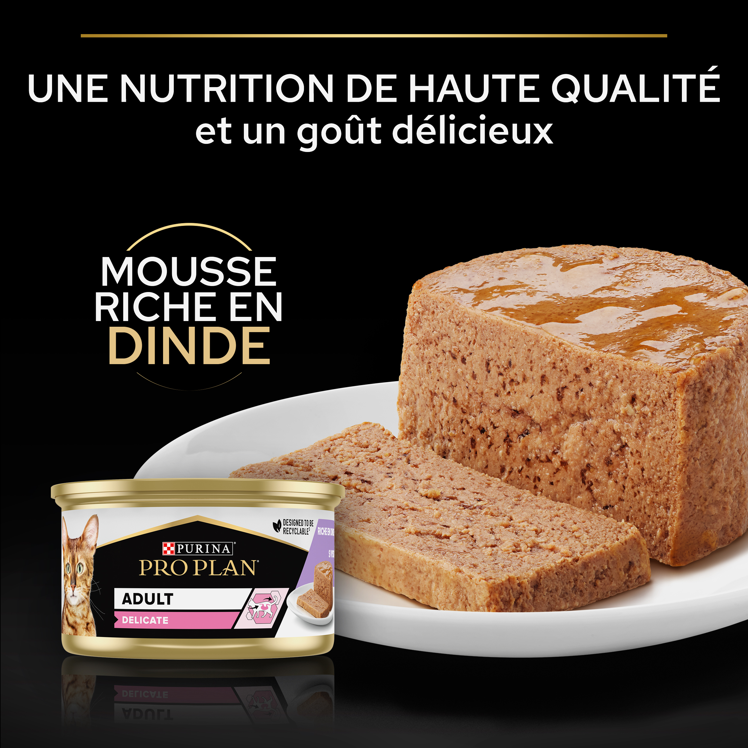 PRO PLAN DELICATE Mousse Dinde 85g