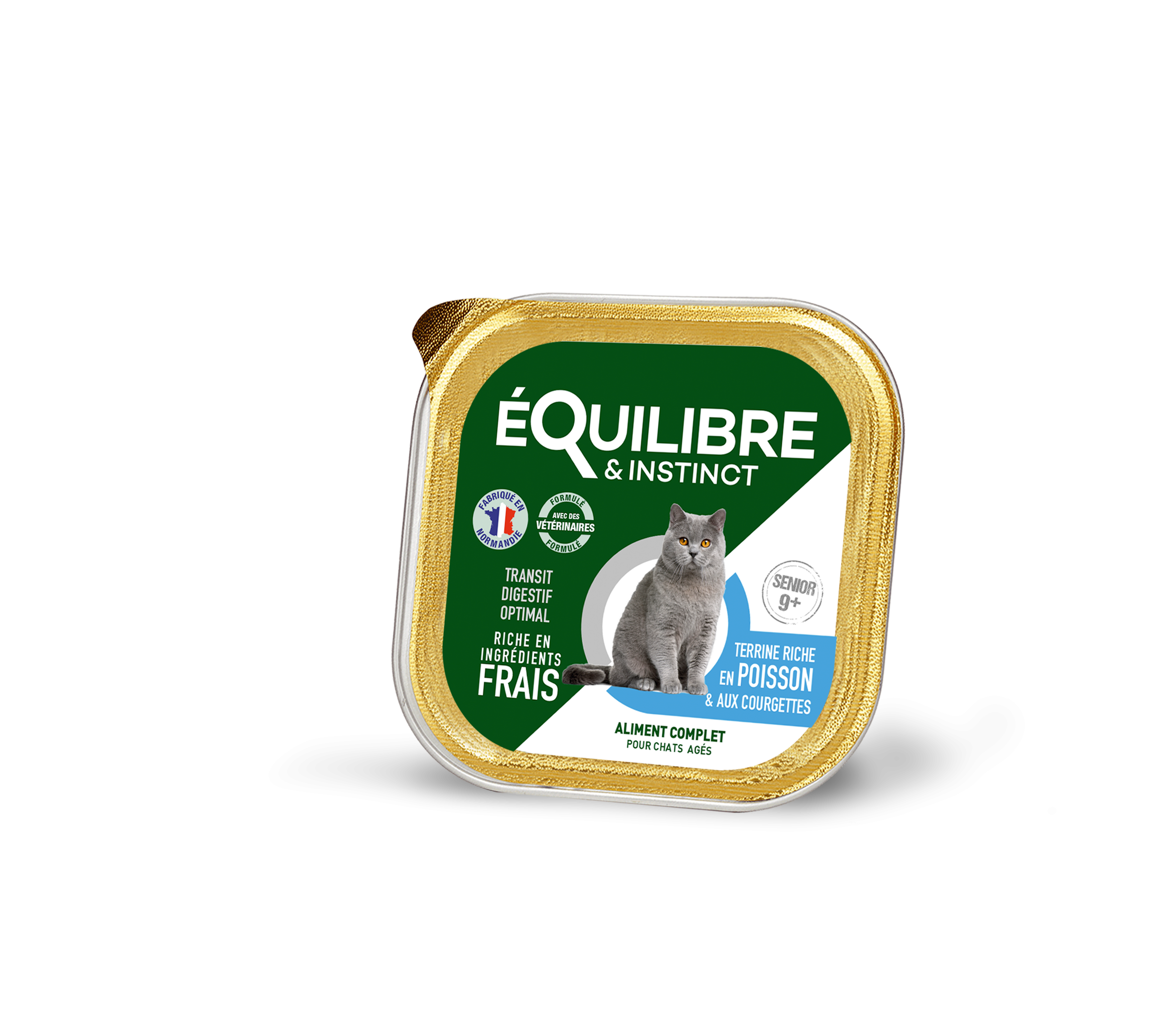 Pâtées riches en poisson & aux courgettes pour CHAT ÂGÉ