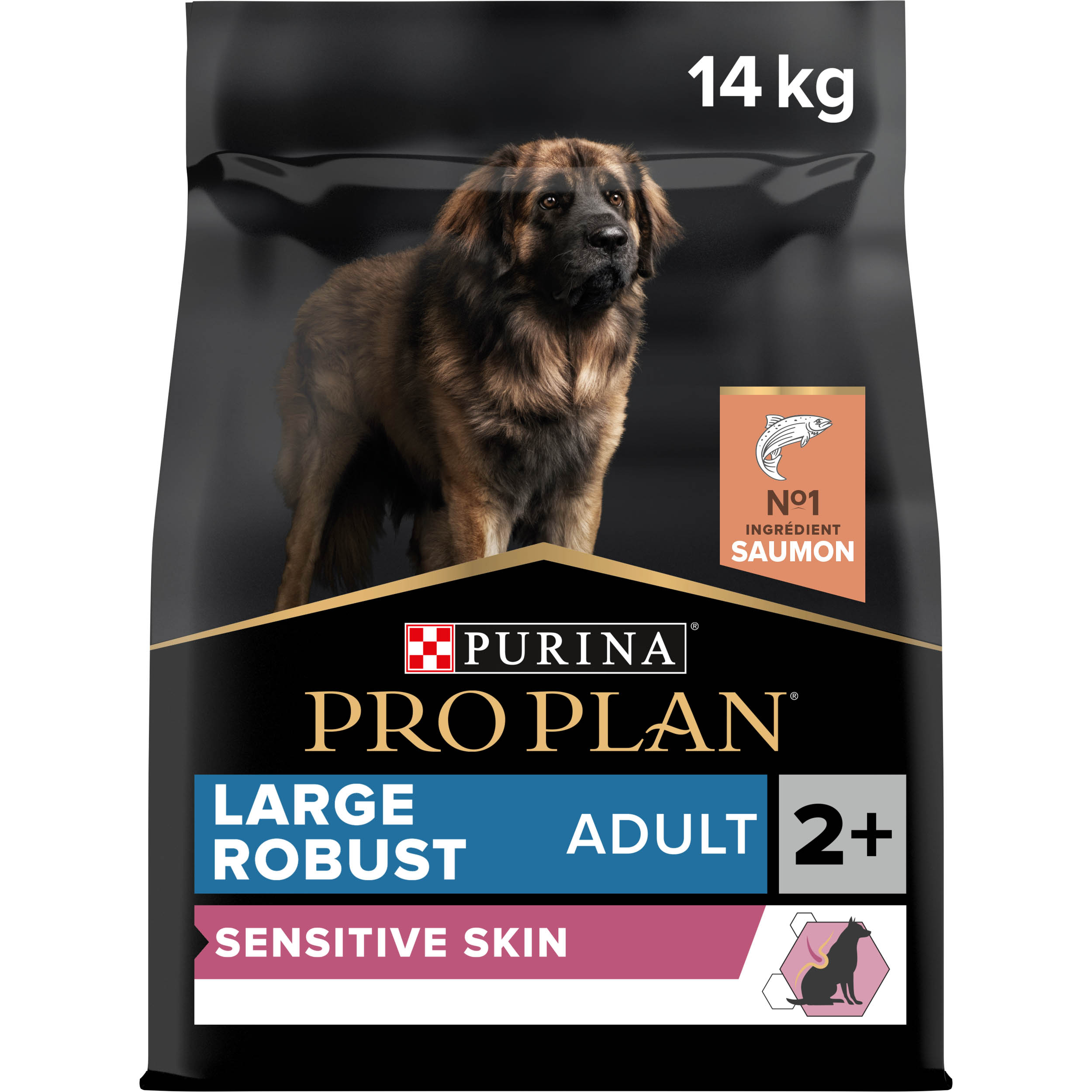 PRO PLAN Chien Large Adult Robust Sensitive Skin Saumon 14KG