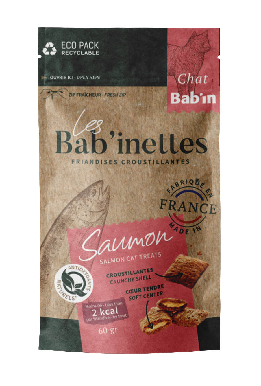 BAB'INETTES CHAT SAUMON 60g