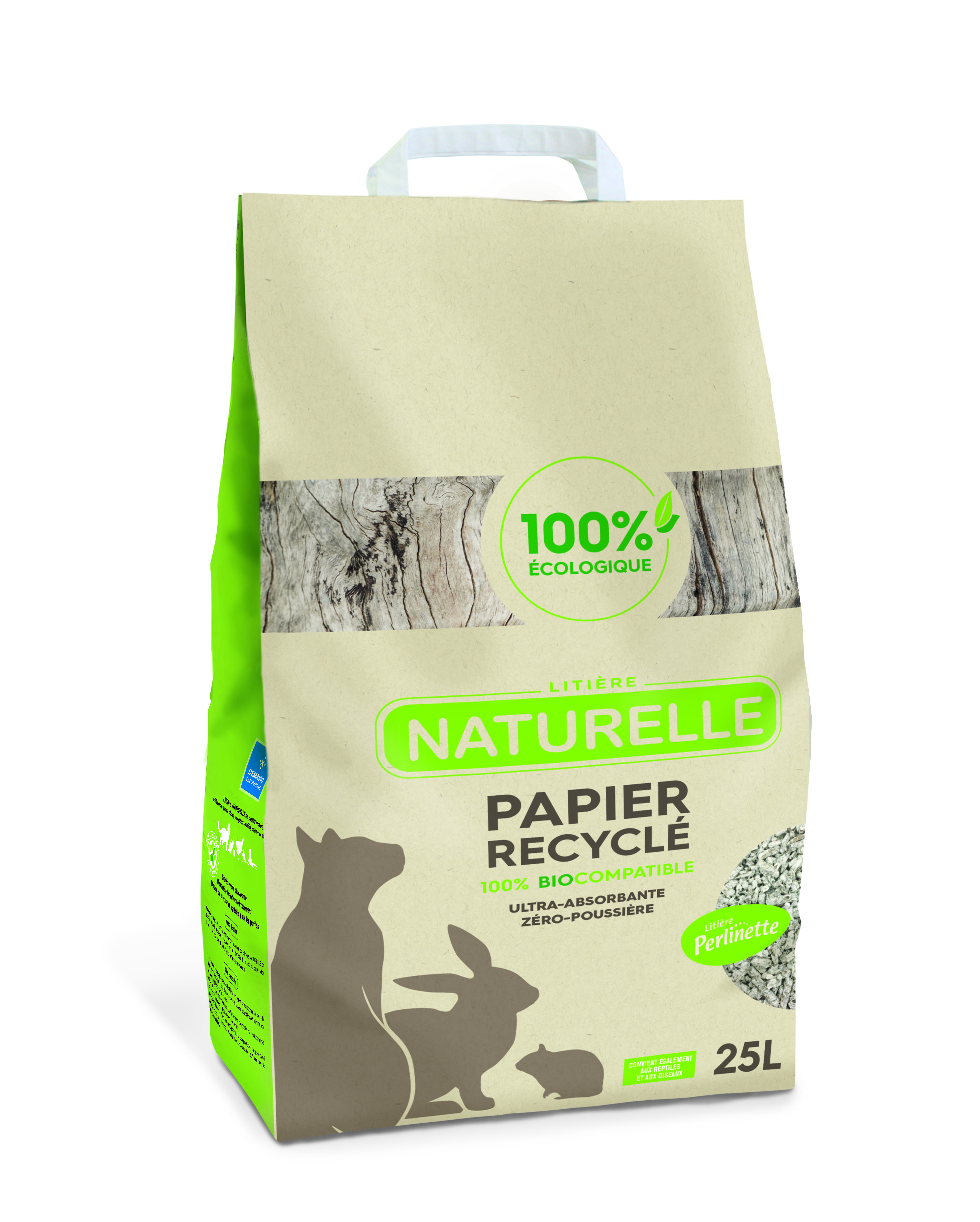 Litière-Perlinette Papier 25L