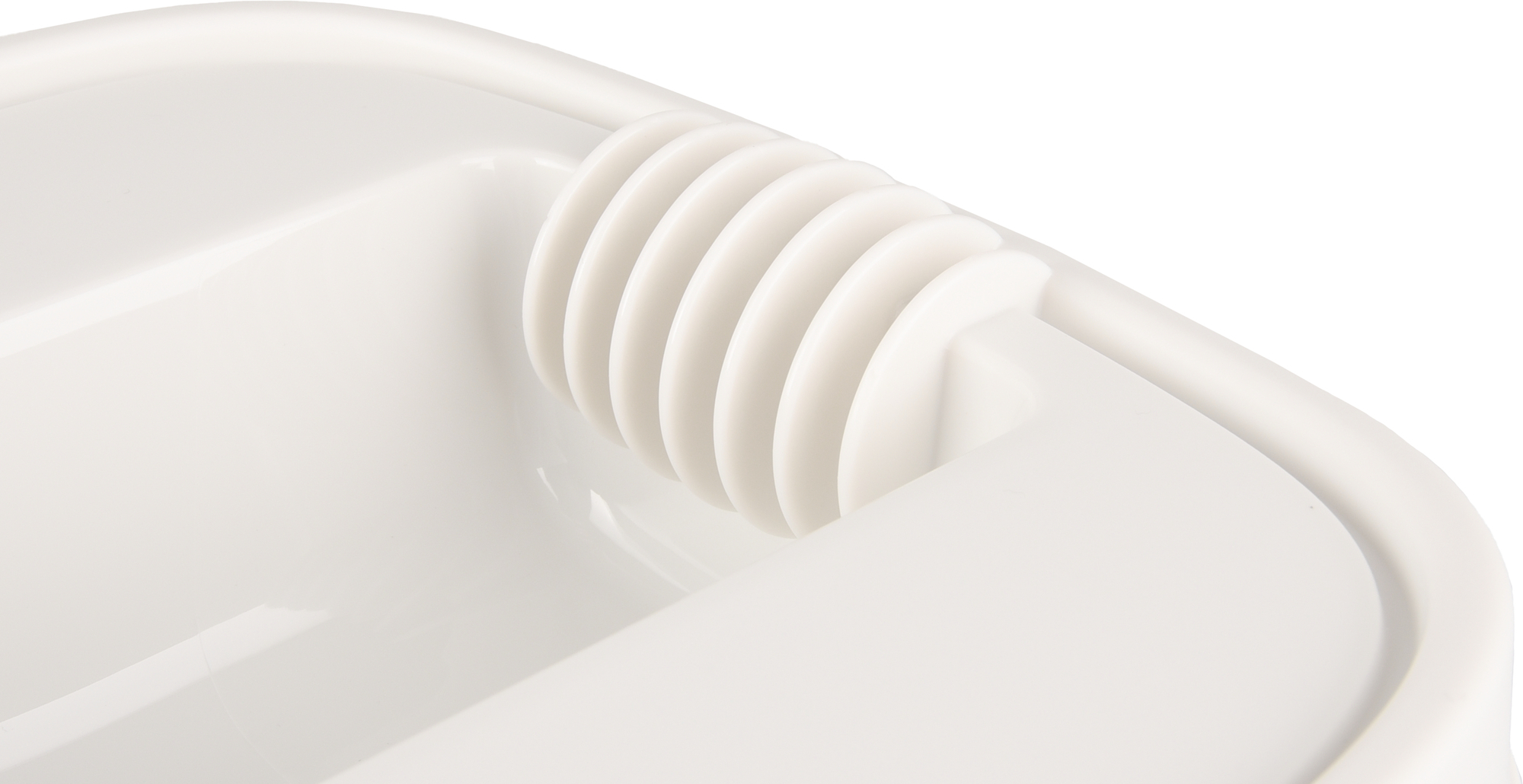 Conteneur à aliments June Rectangle Taupe & Blanc