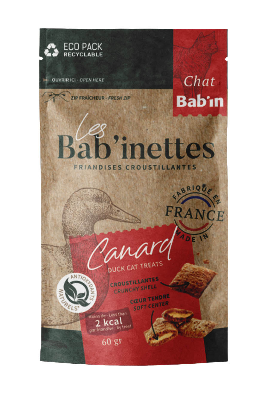 BAB'INETTES CHAT CANARD 60g