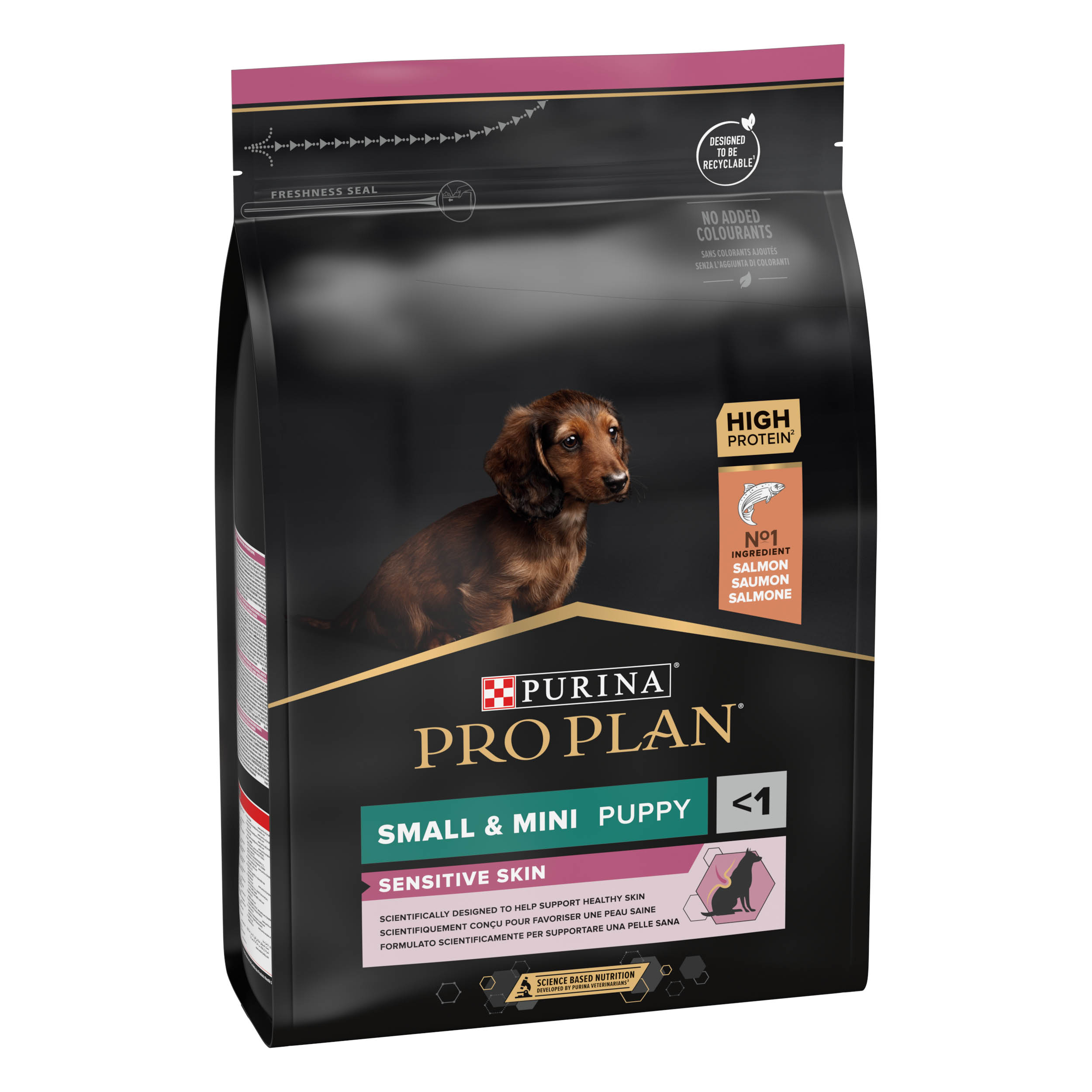 PRO PLAN Chien Small&Mini Puppy Sensitive Skin Saumon 3KG