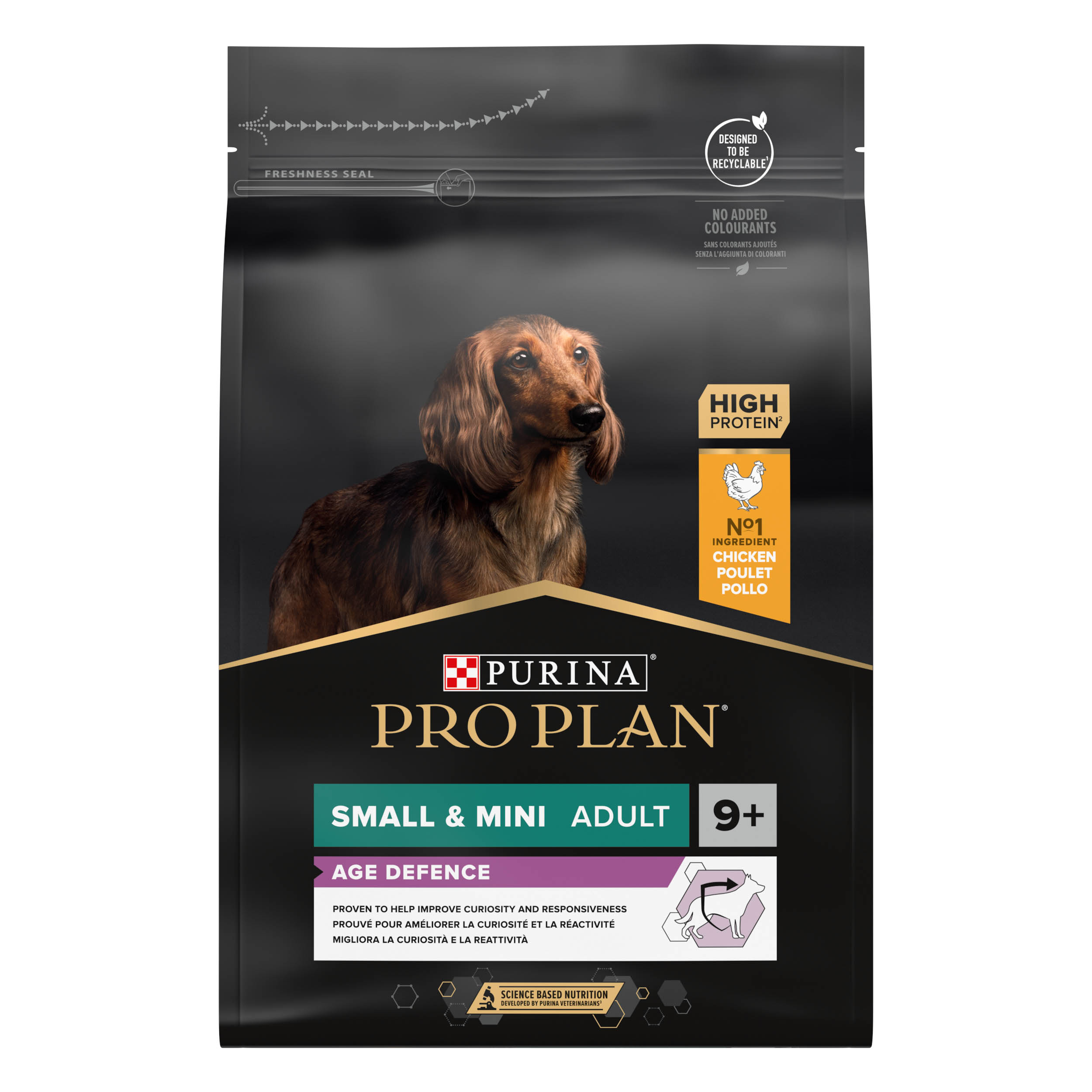 PRO PLAN Chien Small&Mini Adult 9+ Age Defence Poulet 3KG