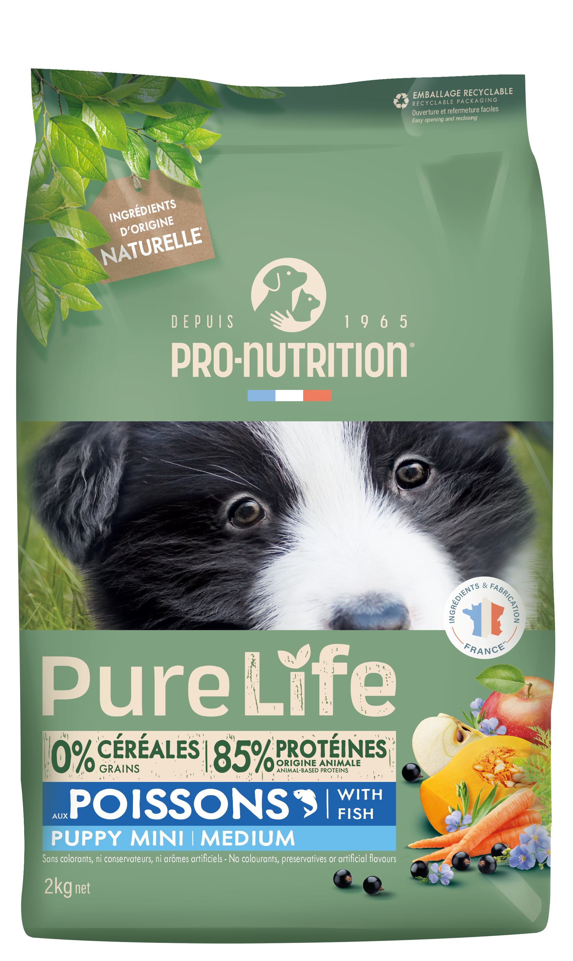 Pure Life chien Puppy Mini Medium 2kg