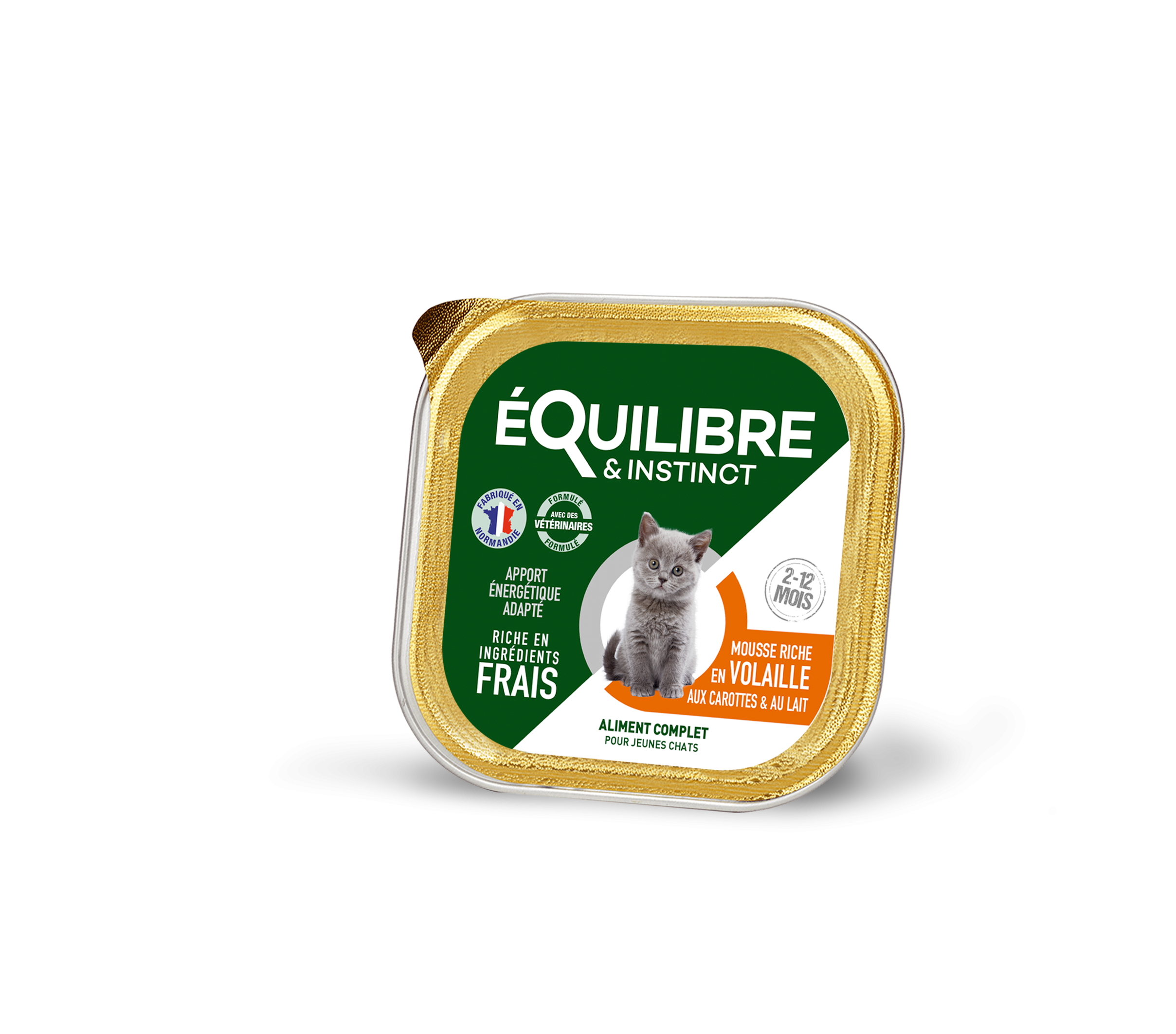 Mousses riches en volaille & aux carottes pour CHATON