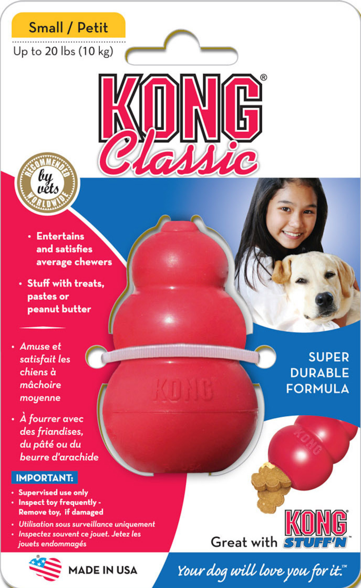 Kong® Jouet Classic Rouge Wobbler