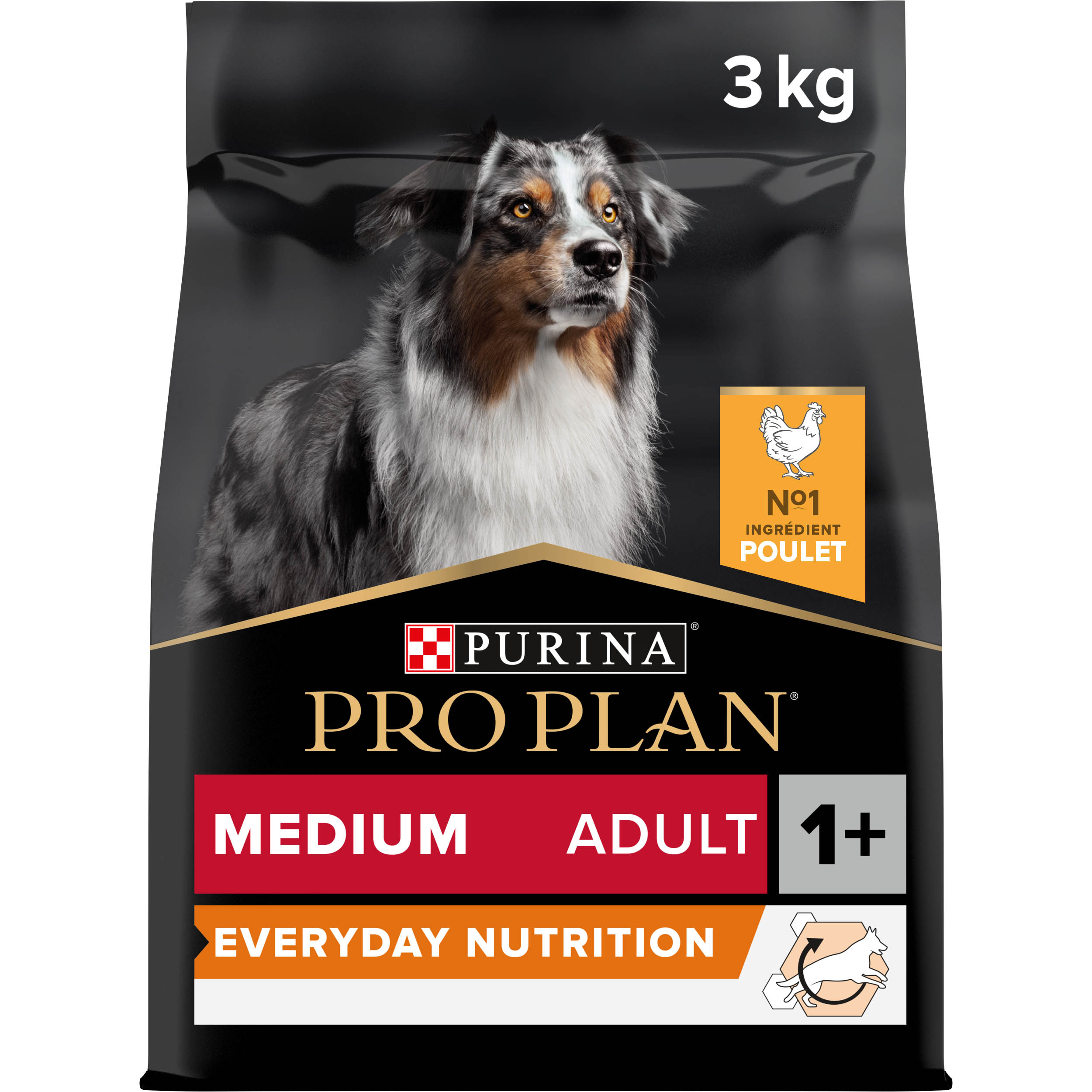 PRO PLAN Chien Medium Adulte Everyday Nutrition Poulet 3KG