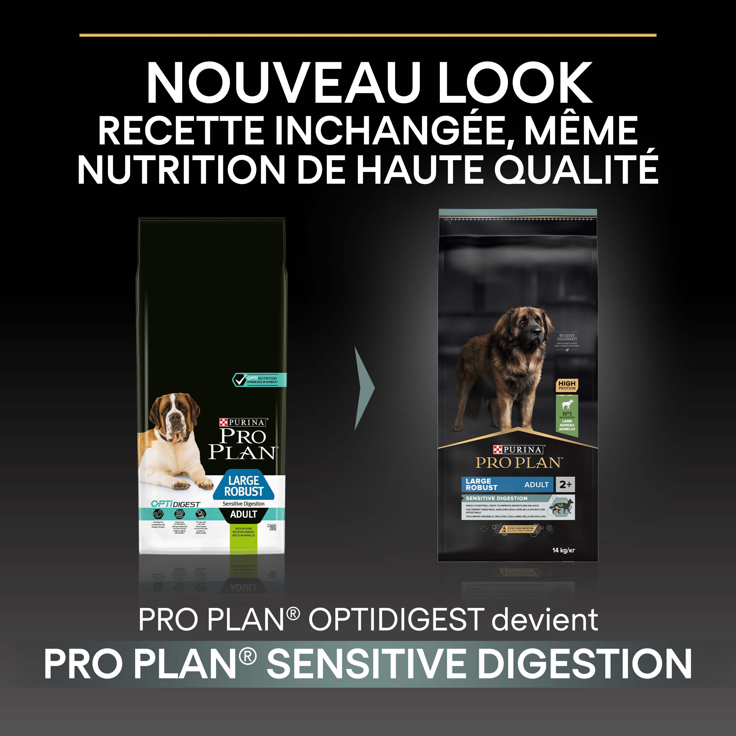 PRO PLAN Chien Large Adult Robust Sensitive Digestion Agneau 14KG