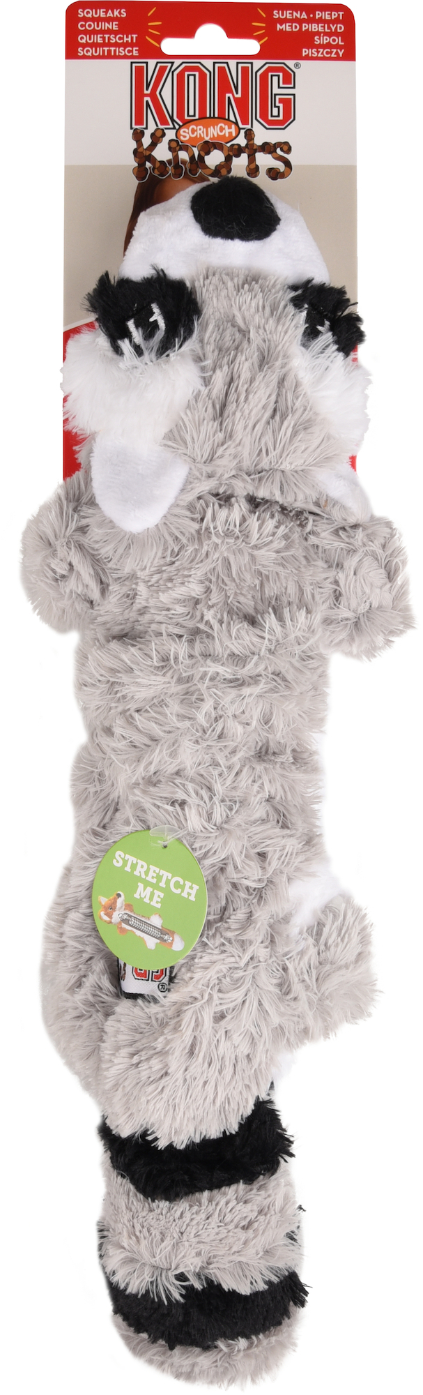 Kong® Jouet Knots Scrunch Gris Raton laveur