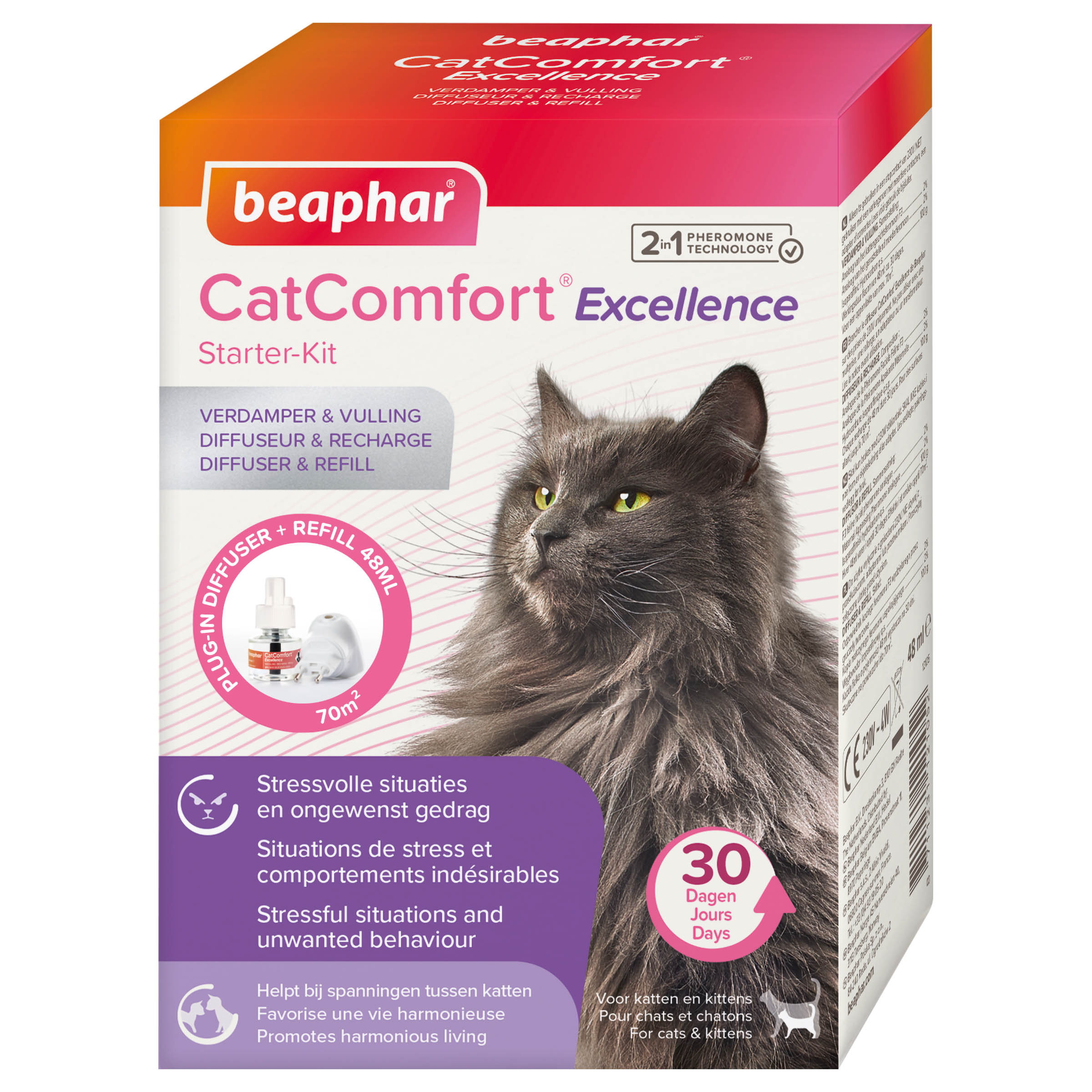 CAT COMFORT EXCELLENCE Diffuseur et recharge aux phéromones