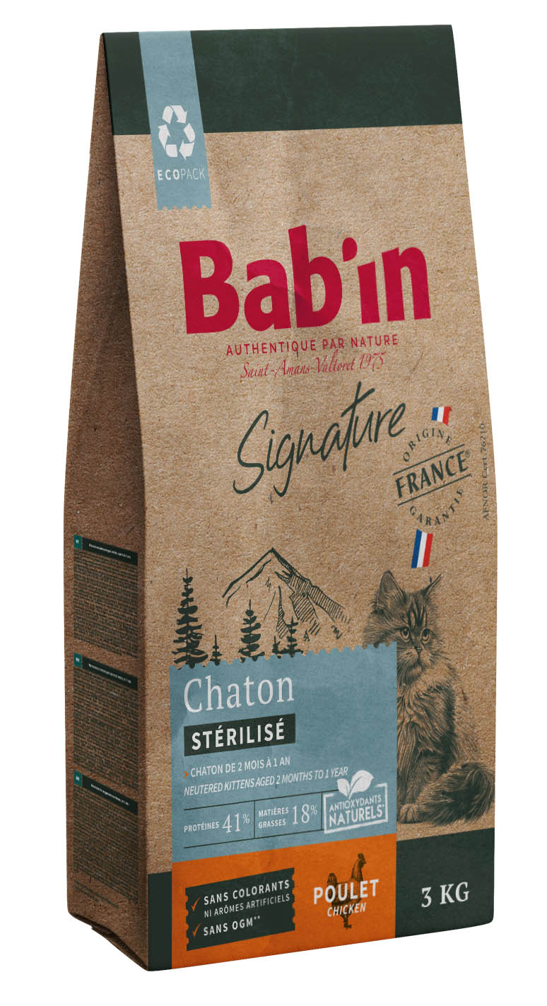 BAB'IN SIGNATURE CHATON POULET 3 KG