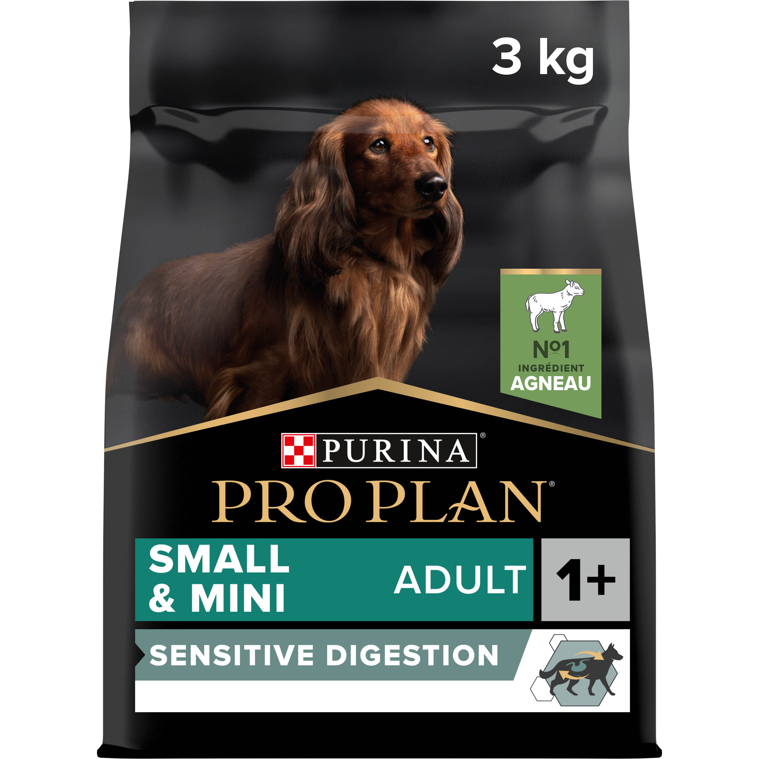 PRO PLAN Chien Small&Mini Adult Sensitive Digestion Agneau 3KG