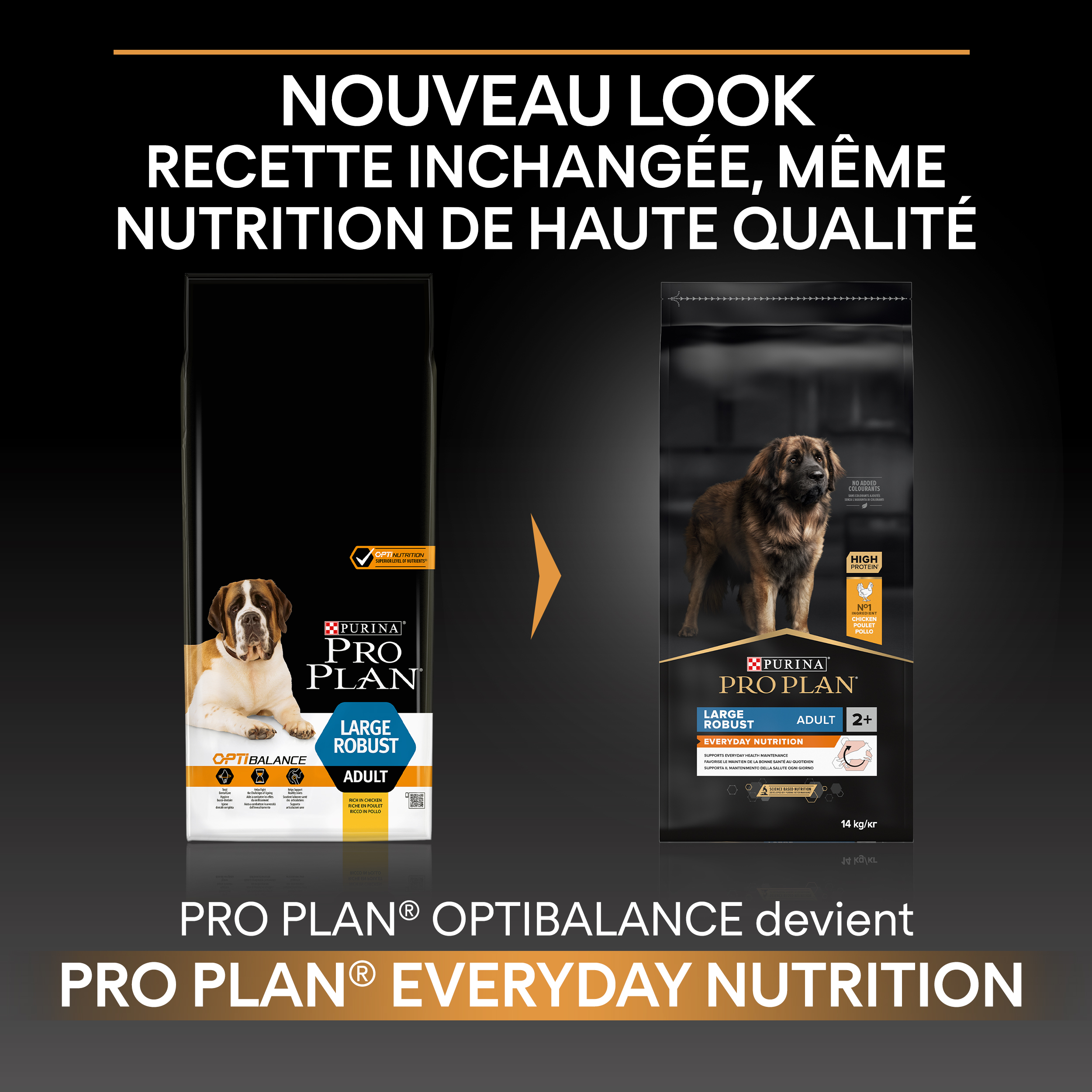 PRO PLAN Chien Large Adult Robust Everyday Nutrition Poulet 14KG