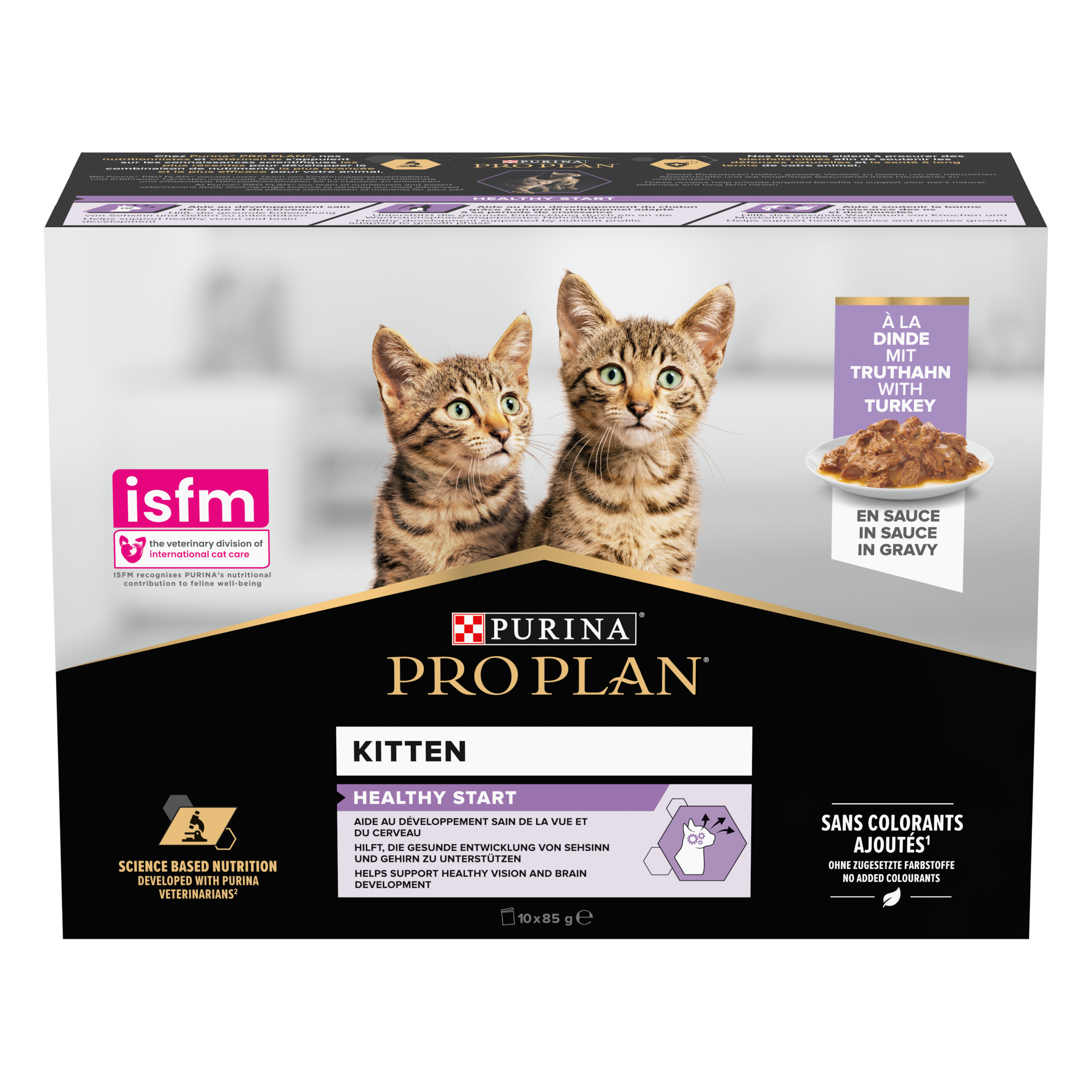 PRO PLAN Kitten HEALTHY START Dinde Sauce Pochons 10x85g