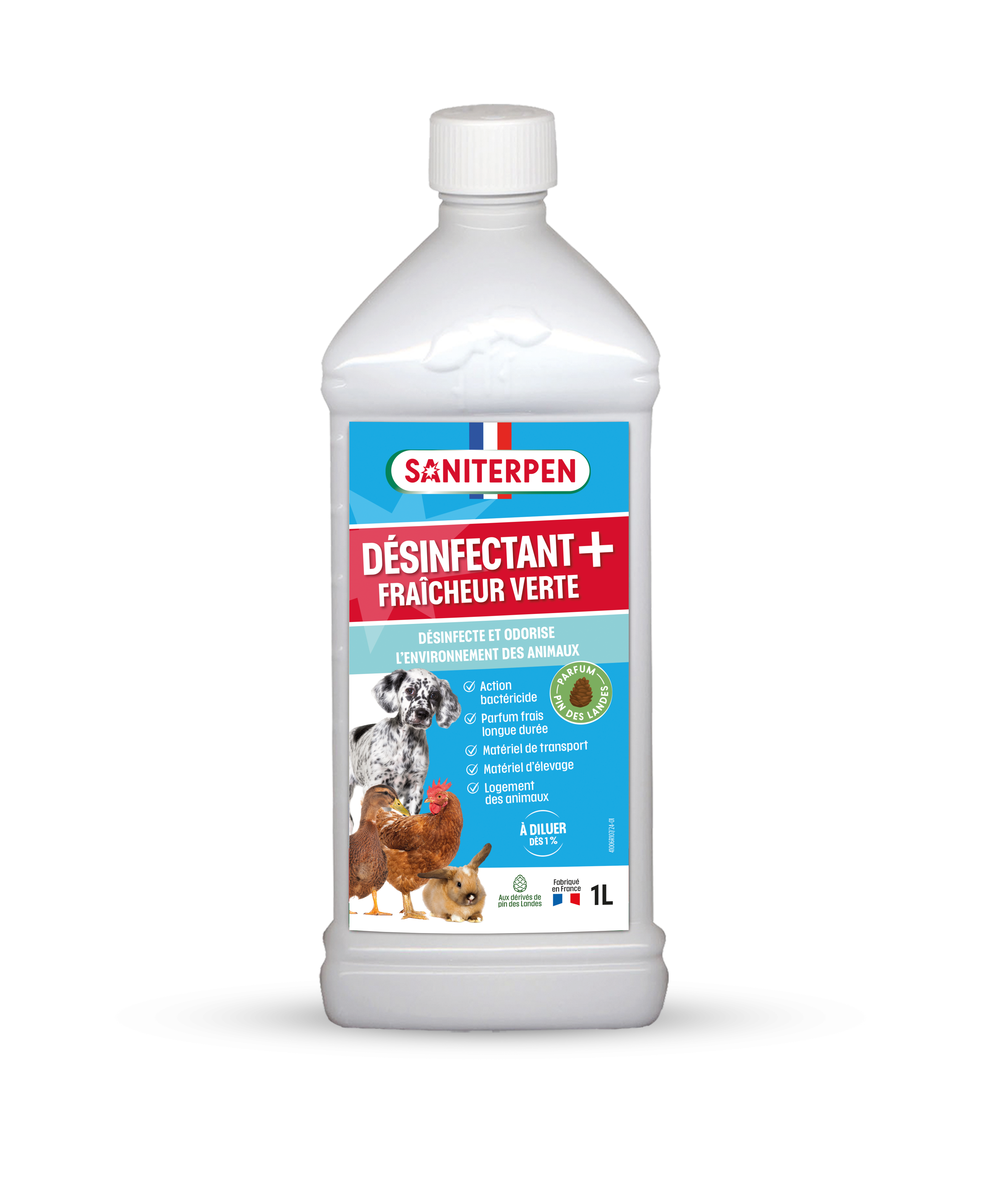 Désinfectant Plus fraicheur verte** 1L