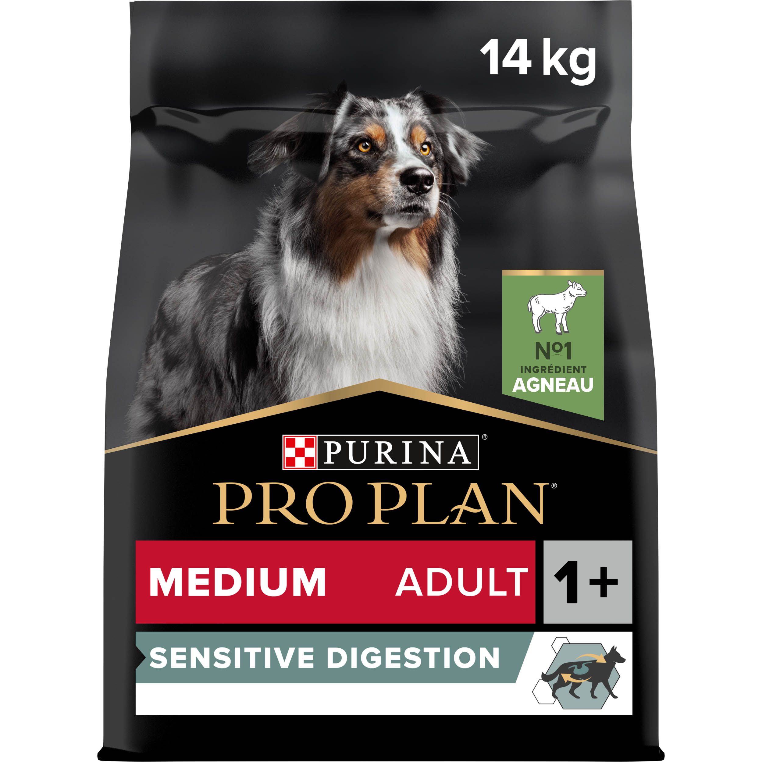PRO PLAN Chien Medium Adult Sensitive Digestion Agneau 14KG