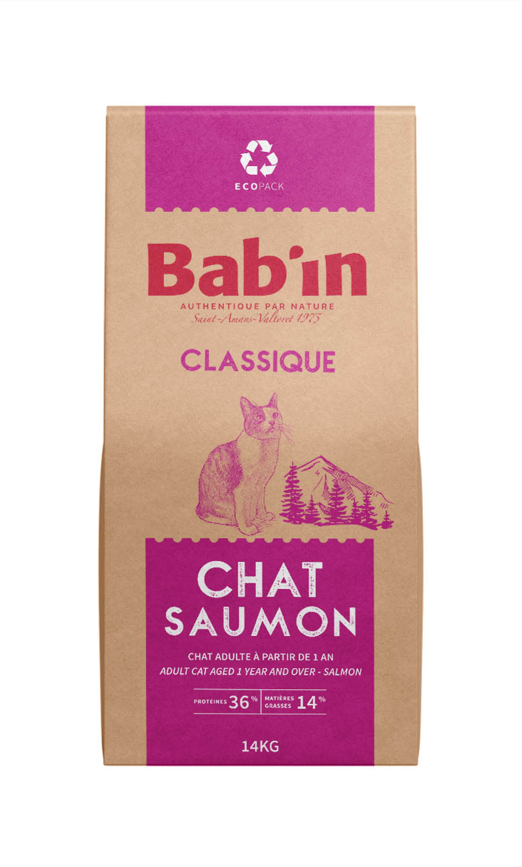 BAB'IN CLASSIQUE CHAT ADULTE SAUMON 14 KG
