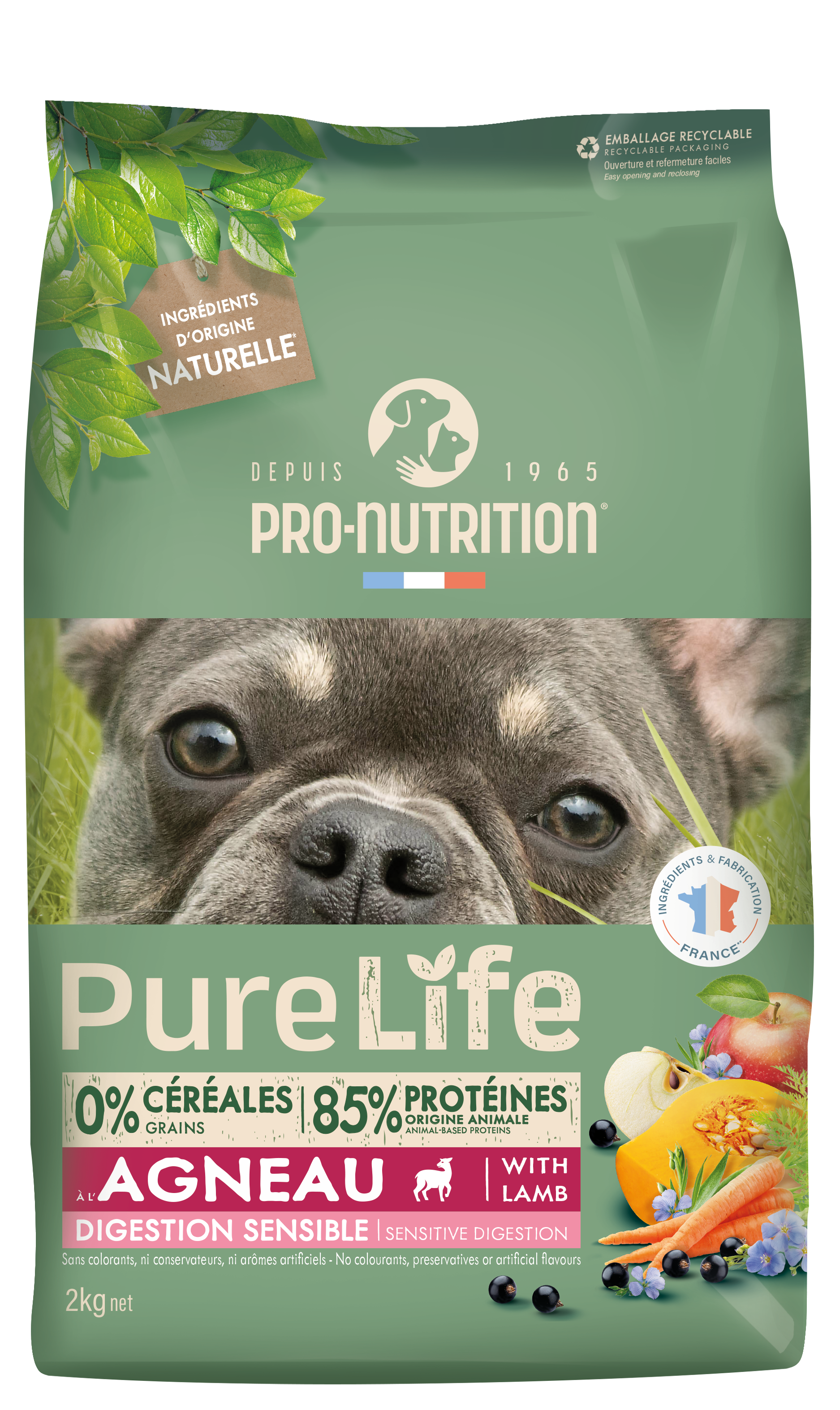 Pure Life chien Sensible Agneau 2kg