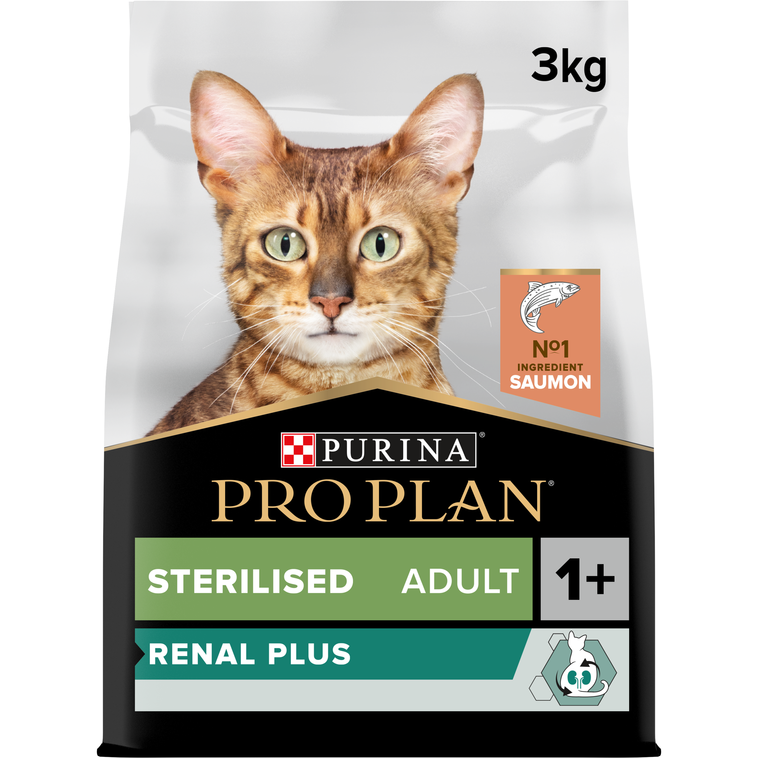 Pro Plan Sterilised Adult RENAL PLUS Saumon 3kg