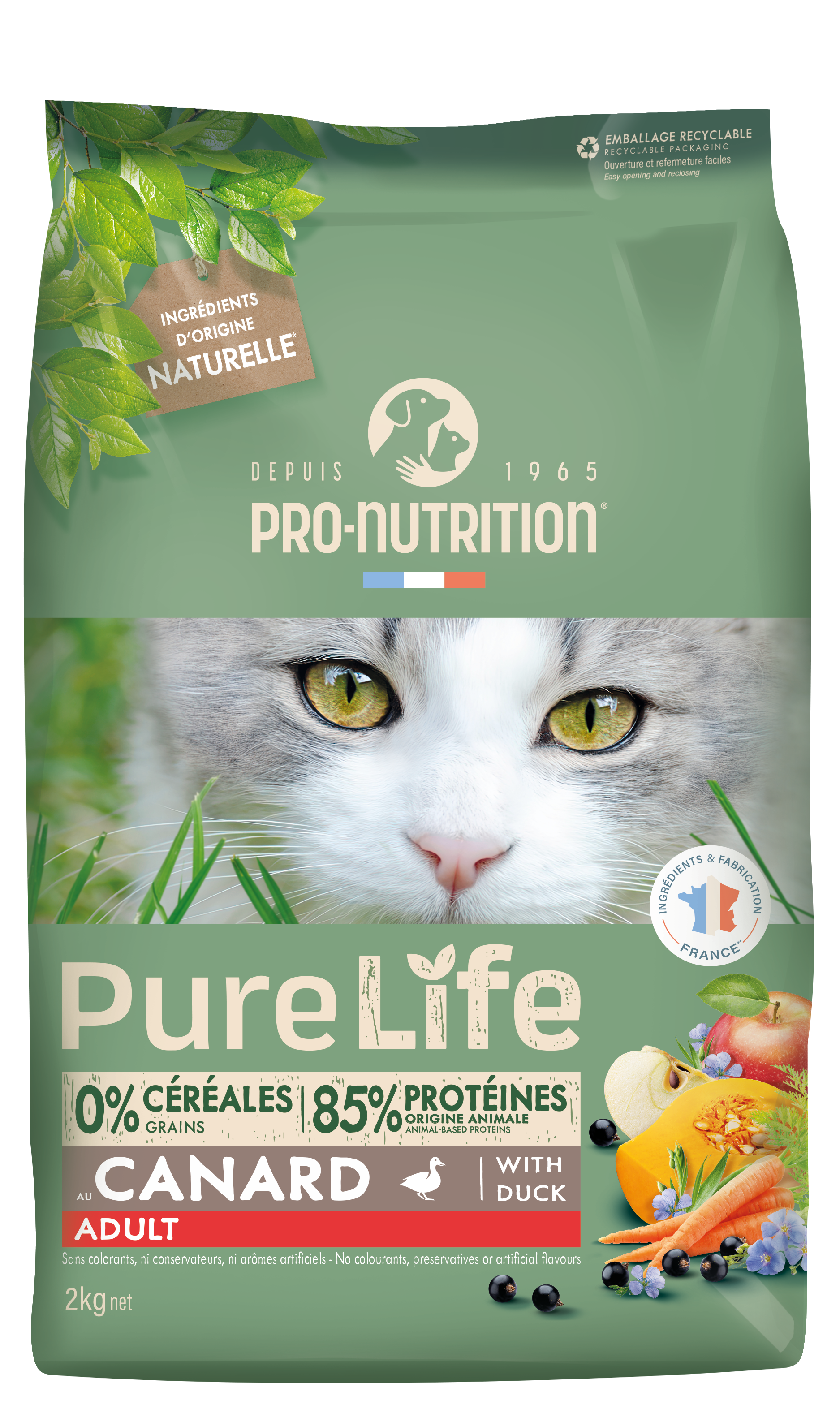Pure Life chat Adult Canard 2kg