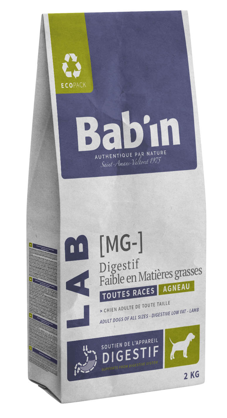 BAB'IN LAB ADULTE AGNEAU MG - (tte race) 2 KG