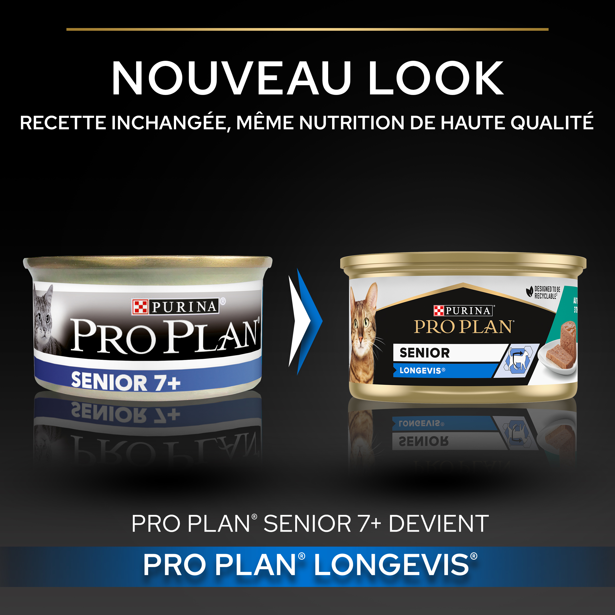 PRO PLAN SENIOR 7+ LONGEVIS Mousse Thon 85g