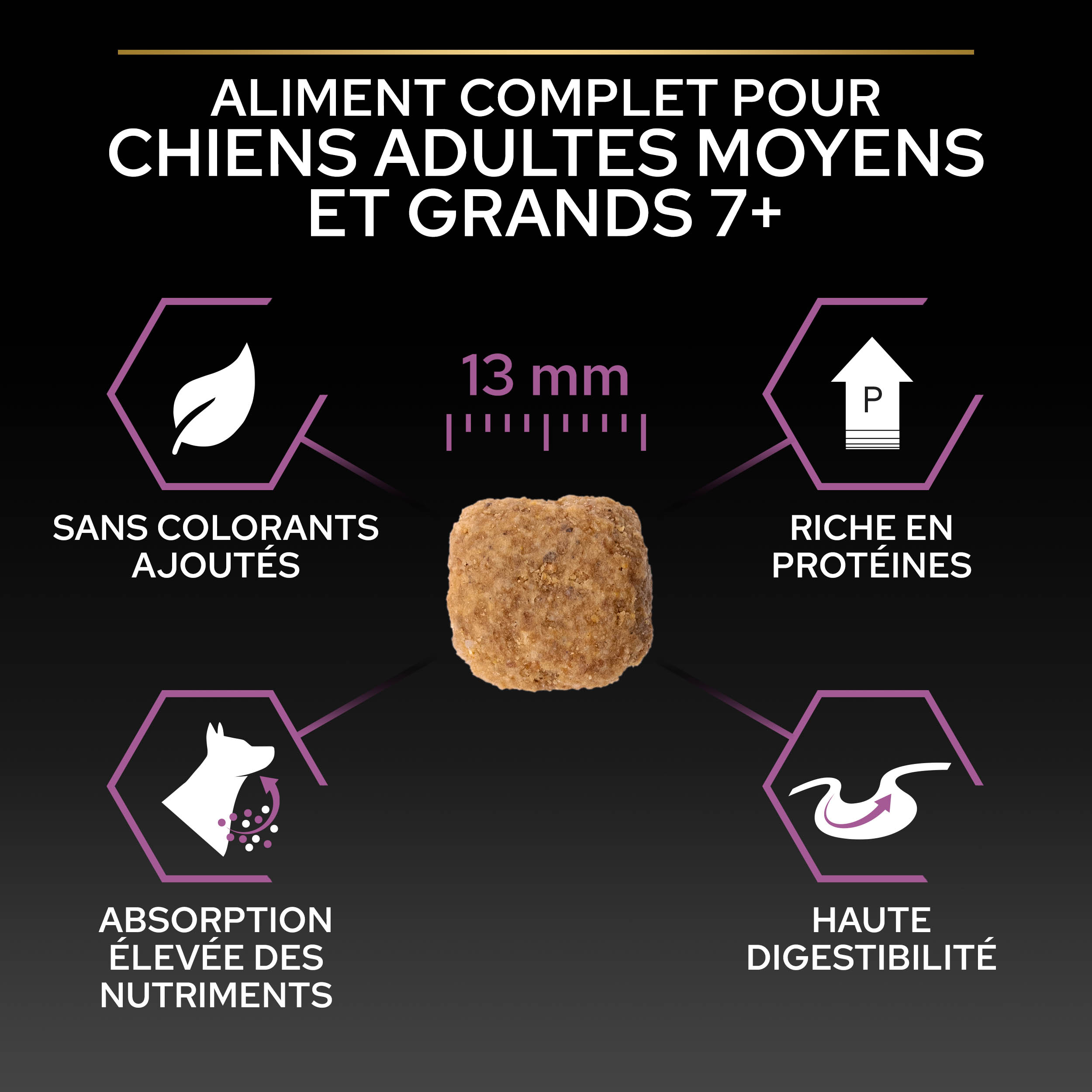 PRO PLAN Chien Medium&Large Adult 7+ Age Defence Poulet 14KG
