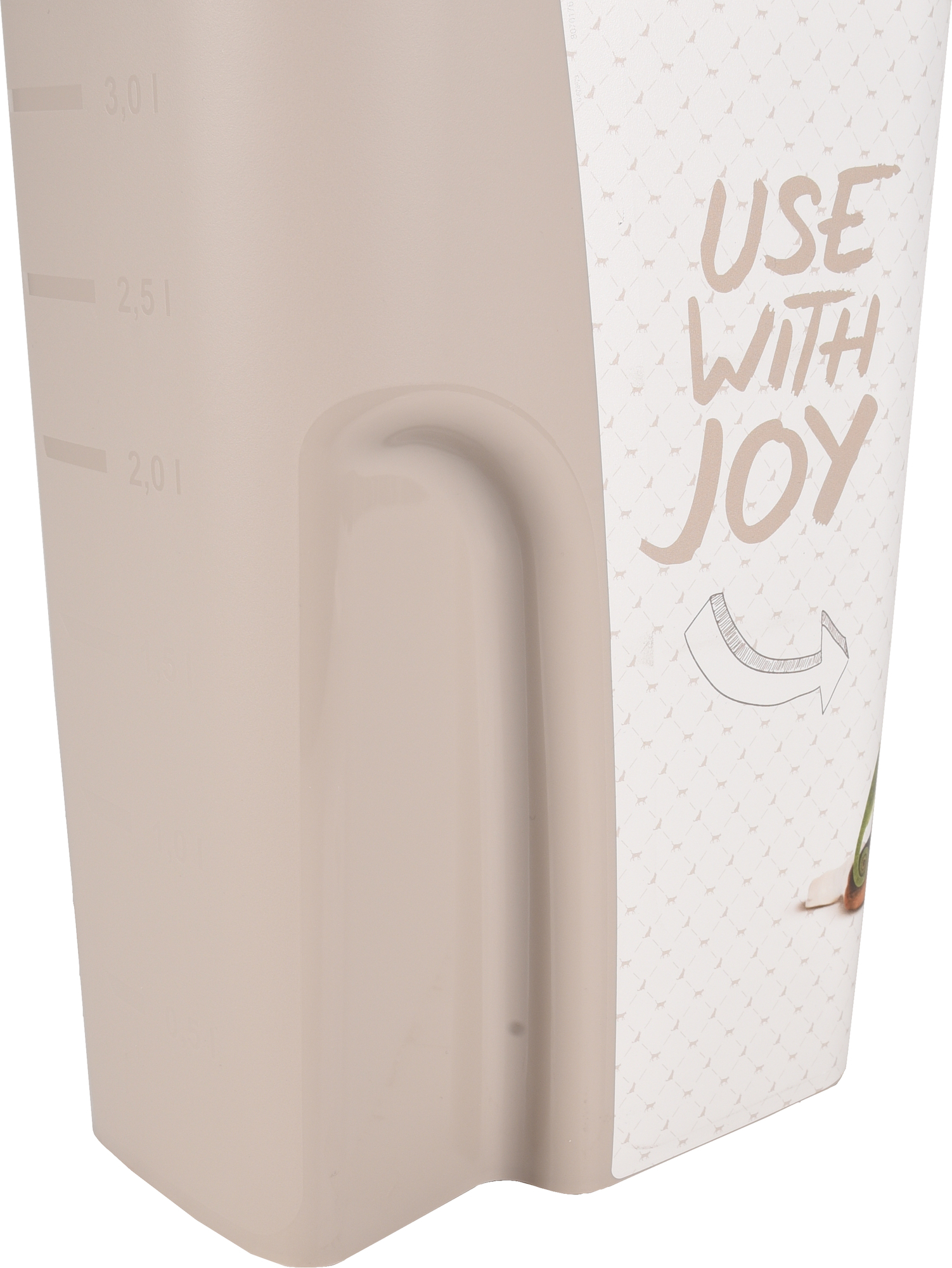 Conteneur à aliments June Rectangle Taupe & Blanc