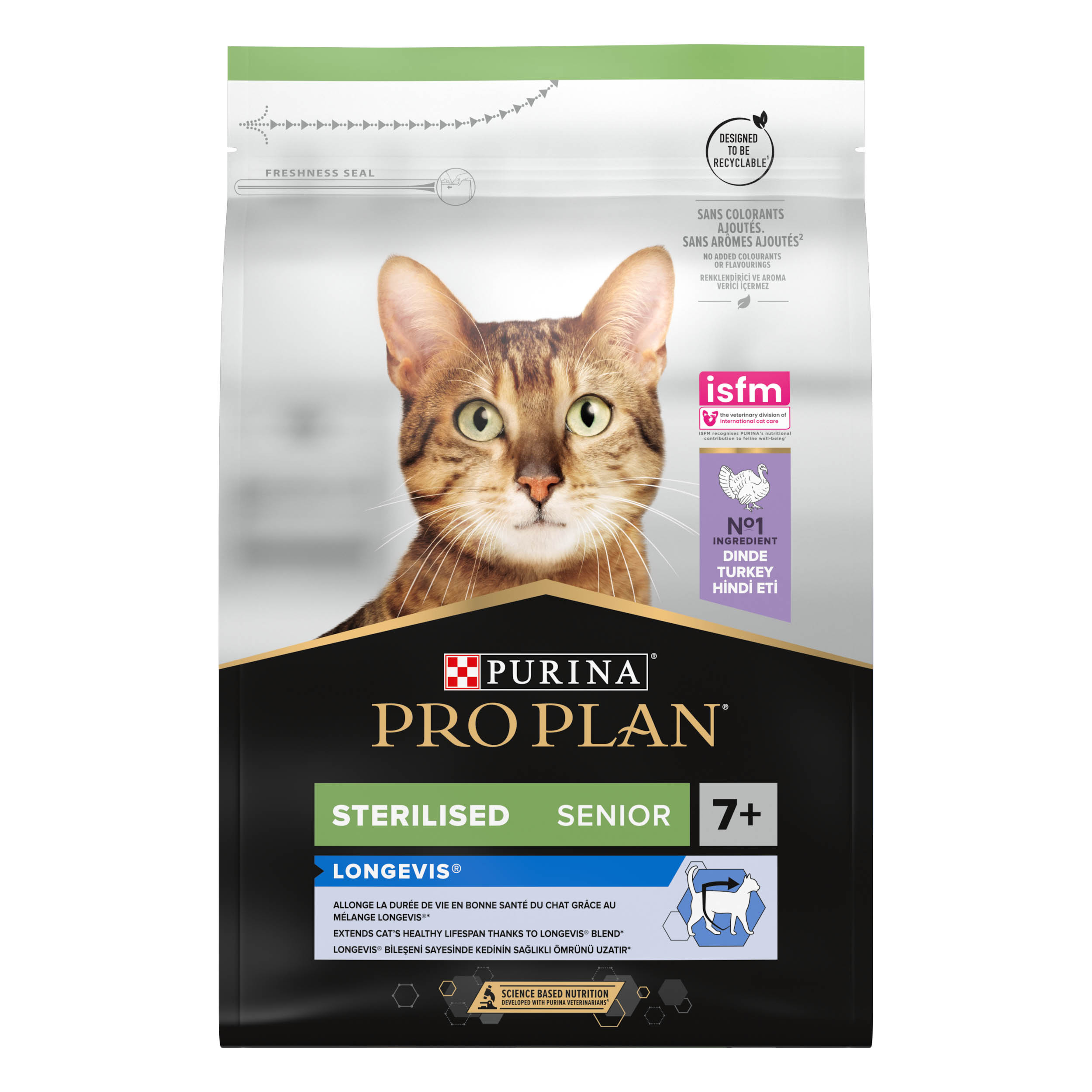 Pro Plan Sterilised Senior 7+ LONGEVIS® Dinde 3kg