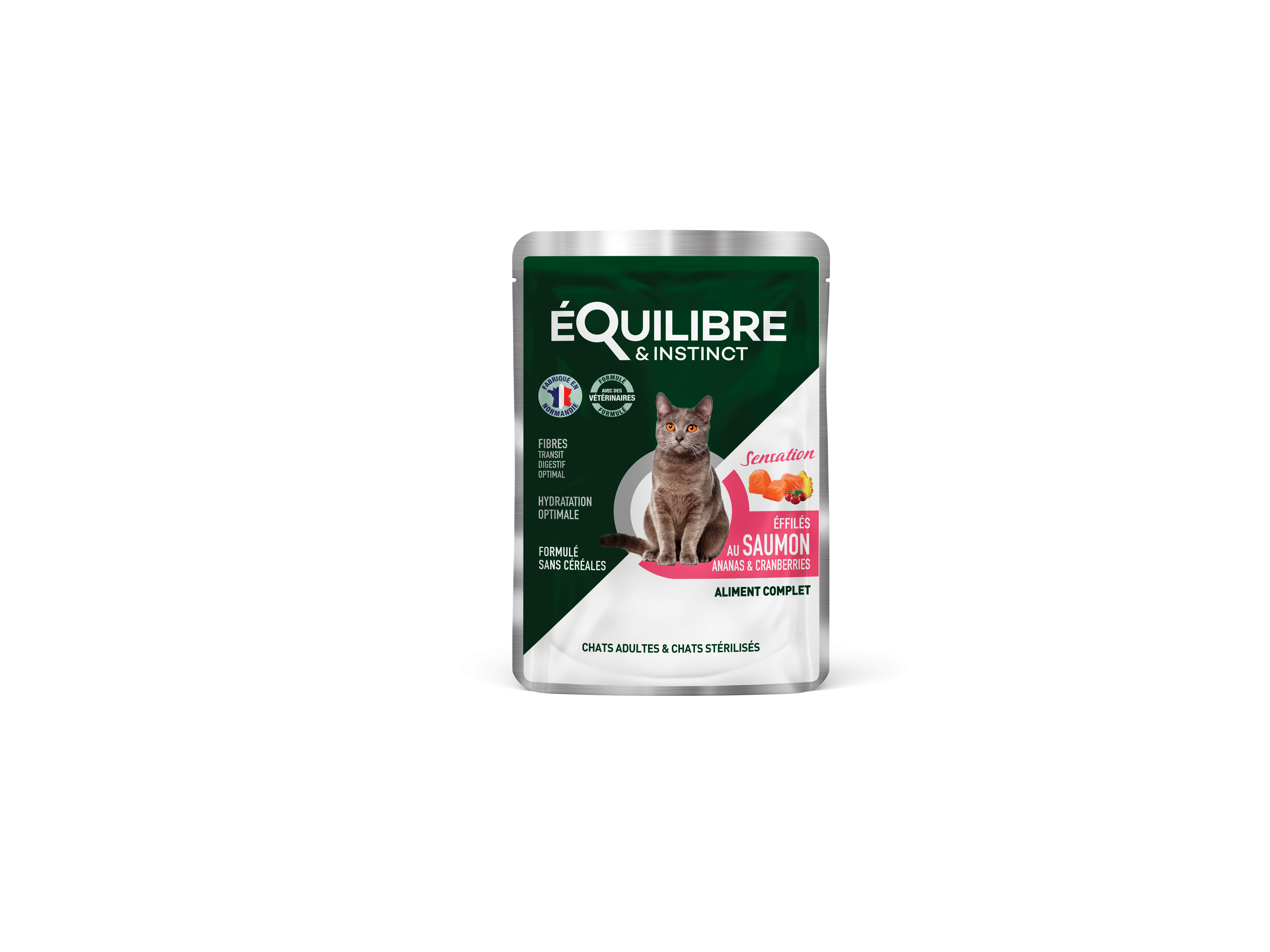 Effilés au saumon, ananas & cranberries pour CHAT STÉRILISÉ
