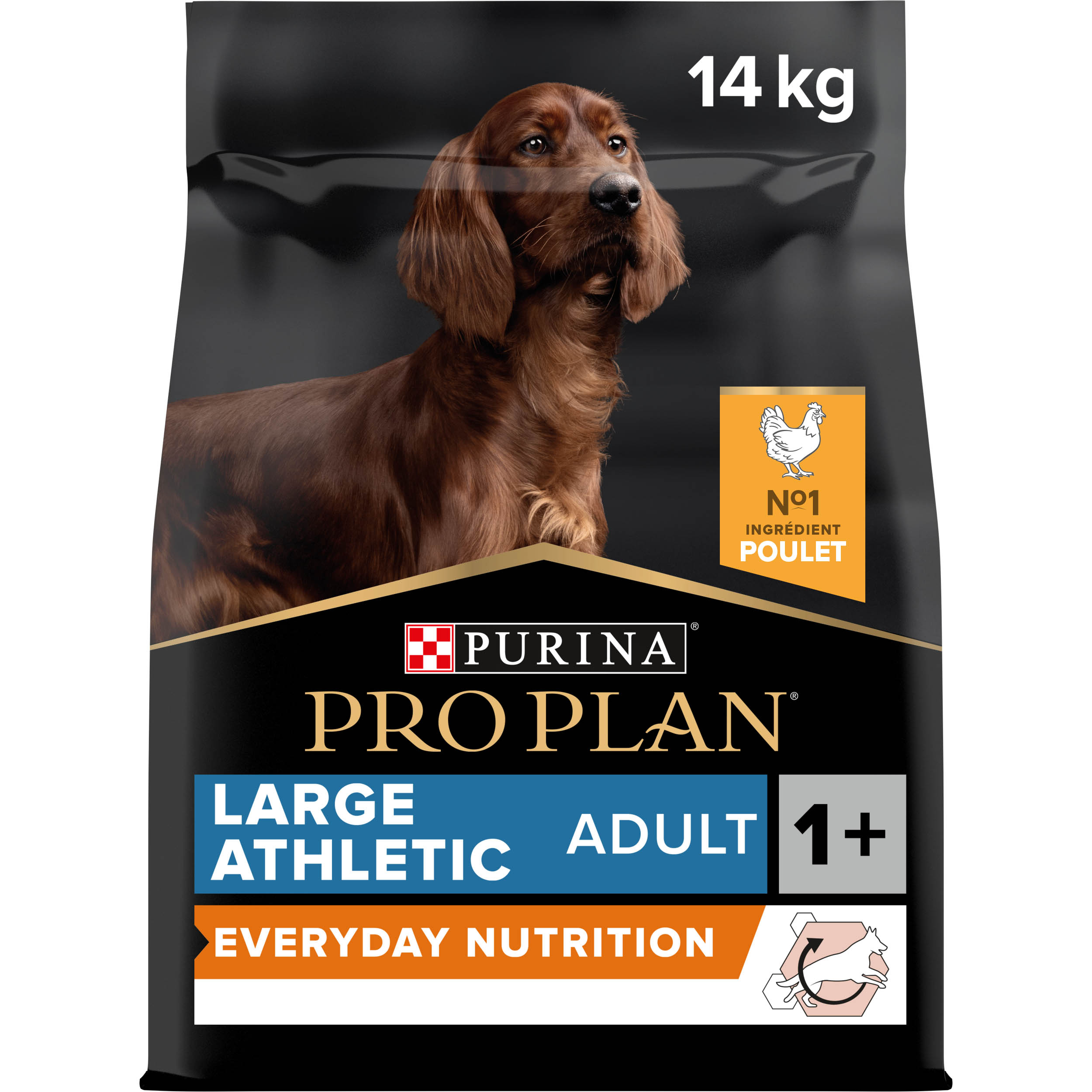 PRO PLAN Chien Large Adulte Athletic Everyday Nutrition Poulet 14KG