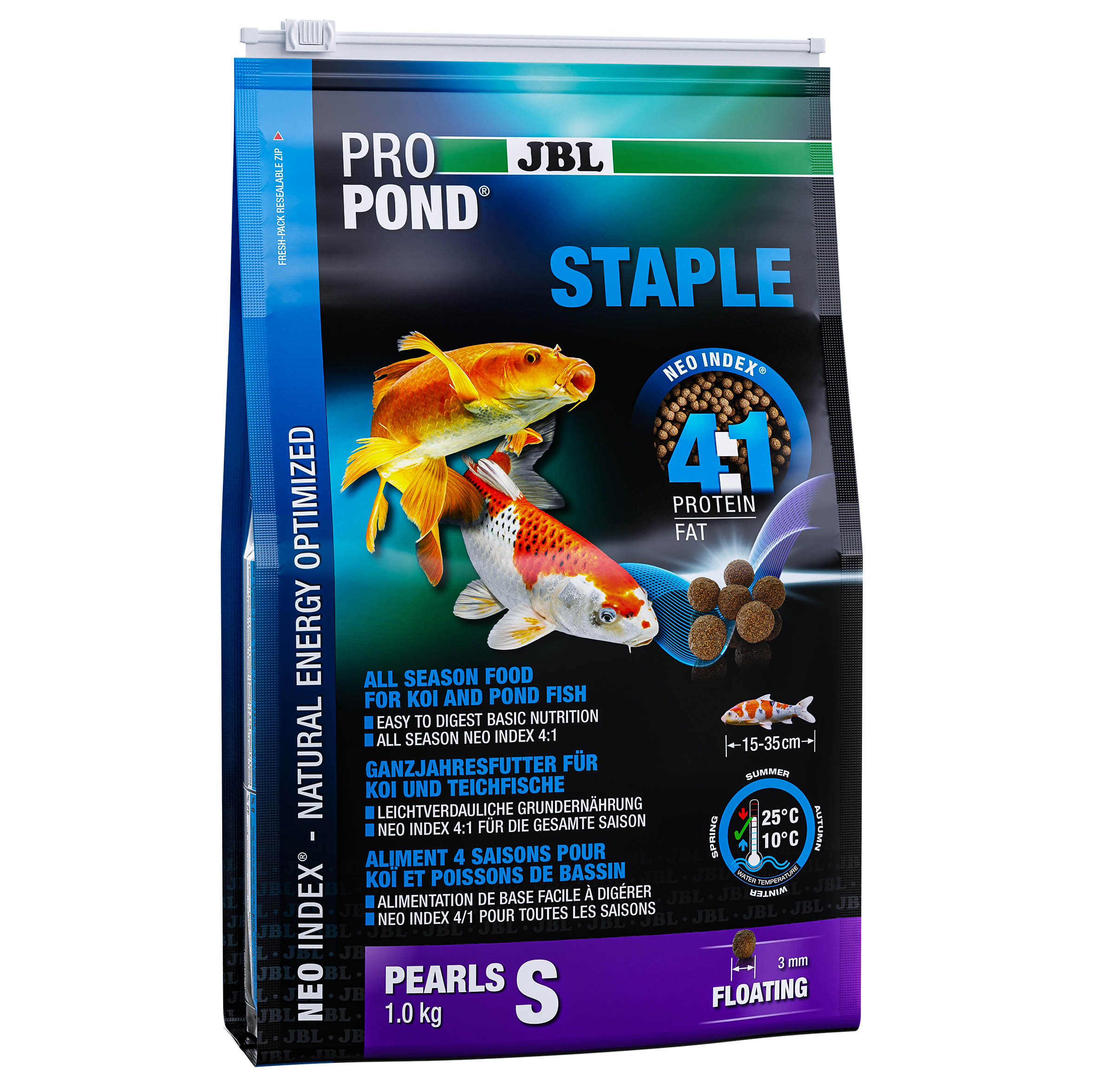 JBL PROPOND STAPLE S 1 Kg - Granulés pour carpes Koï