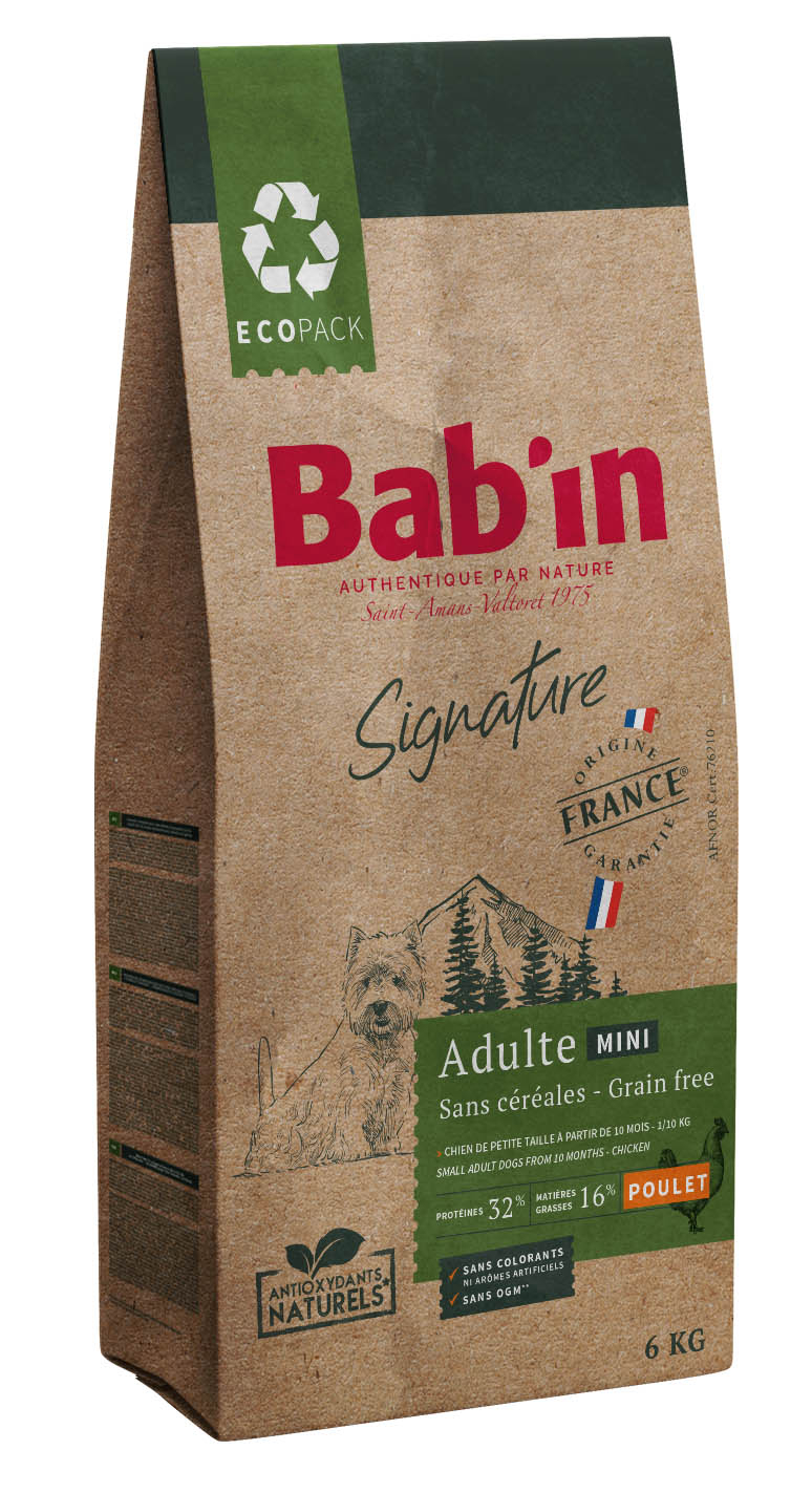BAB'IN SIGNATURE SANS CEREALES MINI ADULTE POULET 6 KG