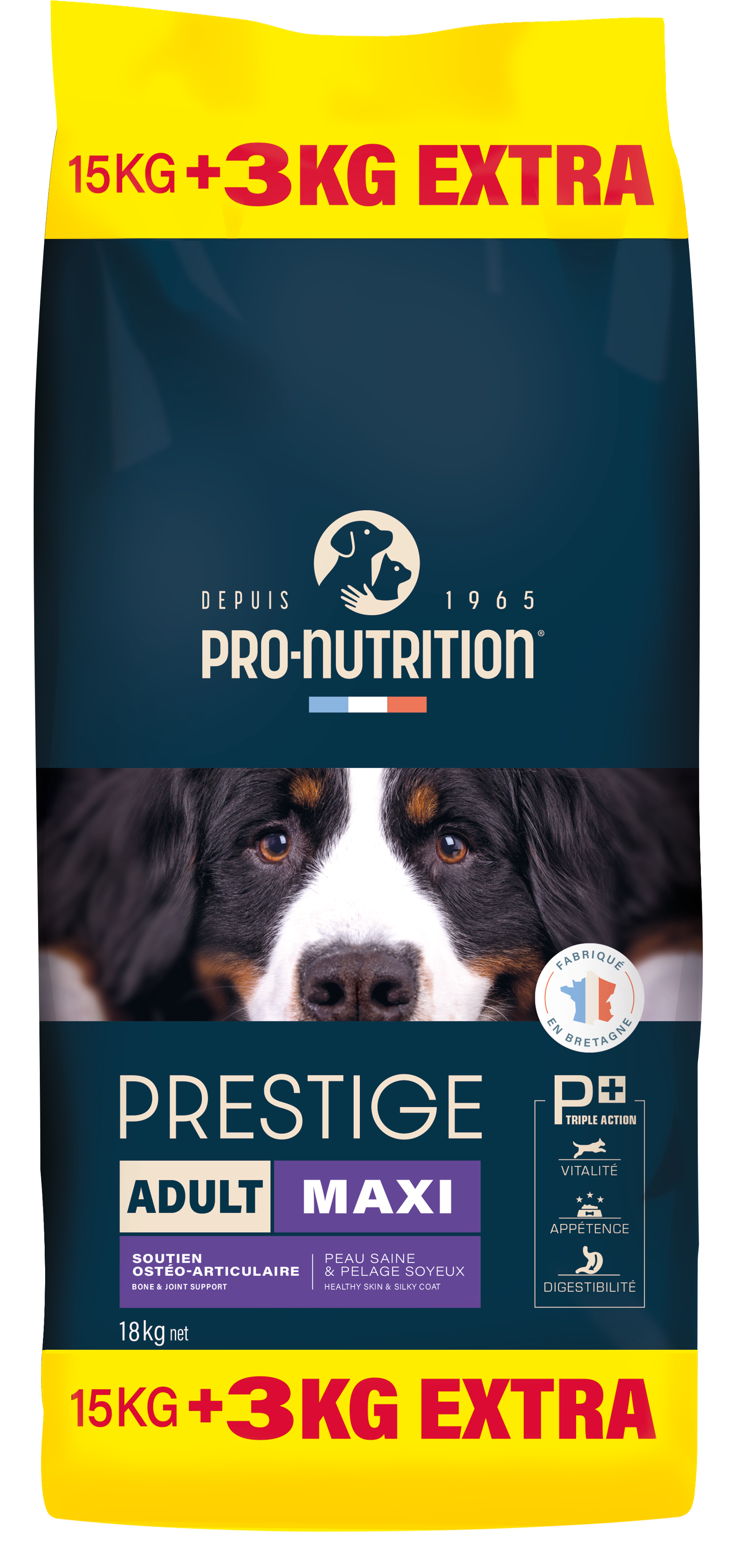 PRESTIGE CHIEN ADULT MAXI 15KG + 3KG