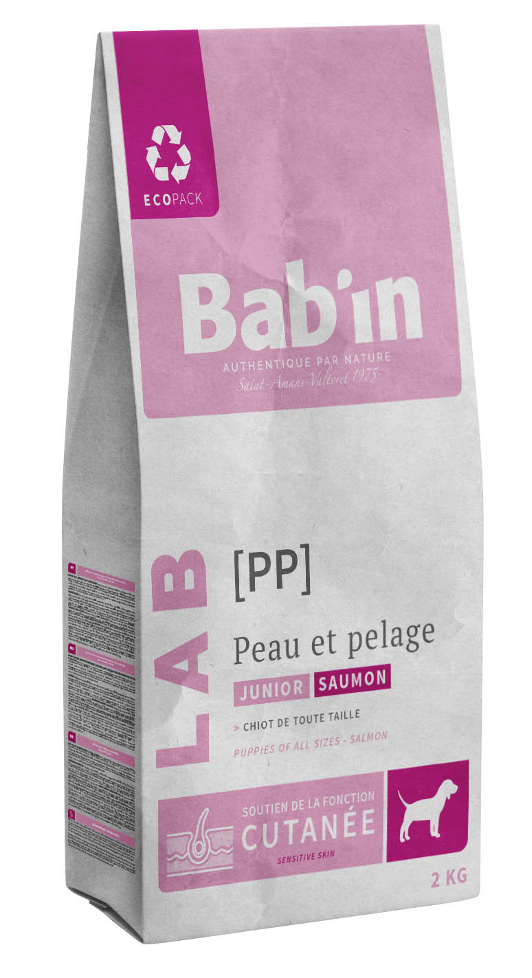 BAB'IN LAB JUNIOR PEAU & PELAGE SAUMON (tte race) 2 KG