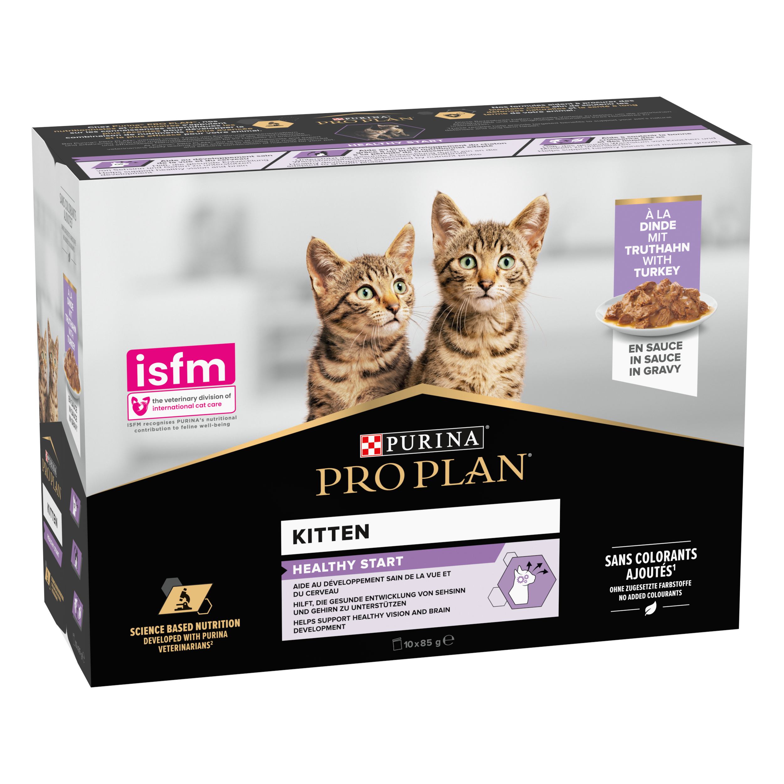 PRO PLAN Kitten HEALTHY START Dinde Sauce Pochons 10x85g