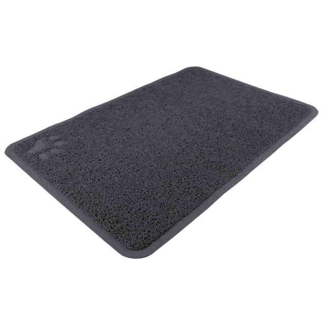 Tapis pour bac à litière, PVC, 40 × 60 cm, anthracite