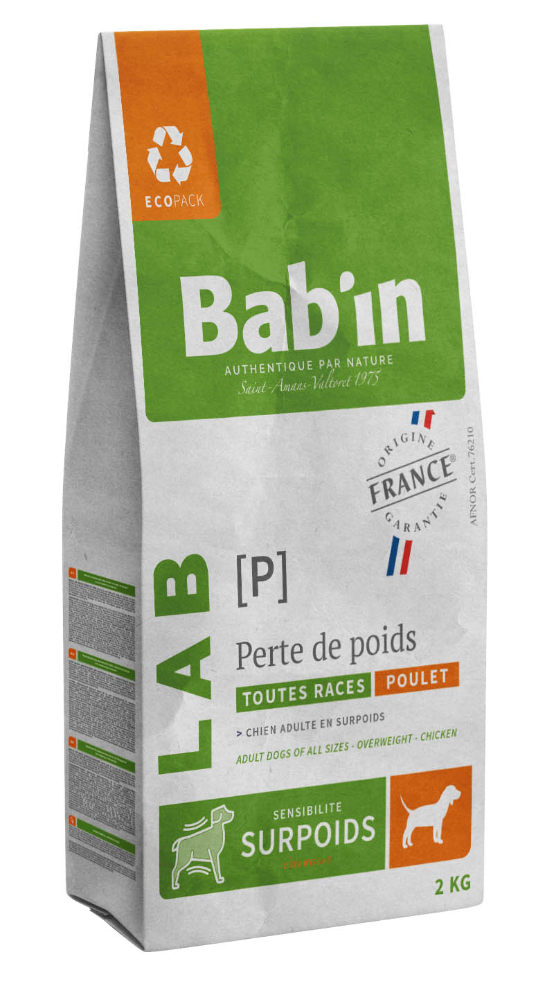 BAB'IN LAB ADULTE PERTE DE POIDS (tte race) 2 KG