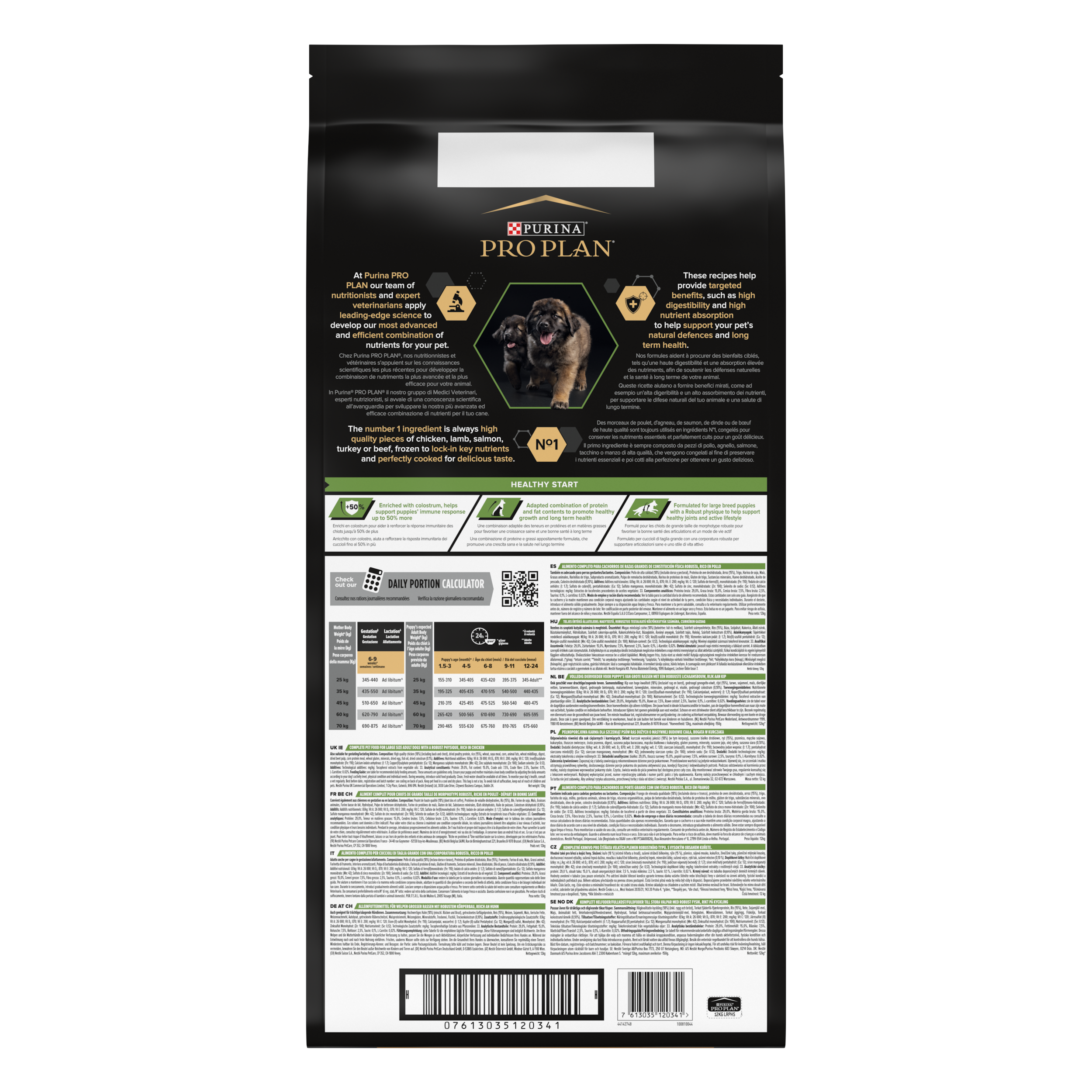 PRO PLAN Chien Large Robust Puppy Healthy Start Poulet 12KG