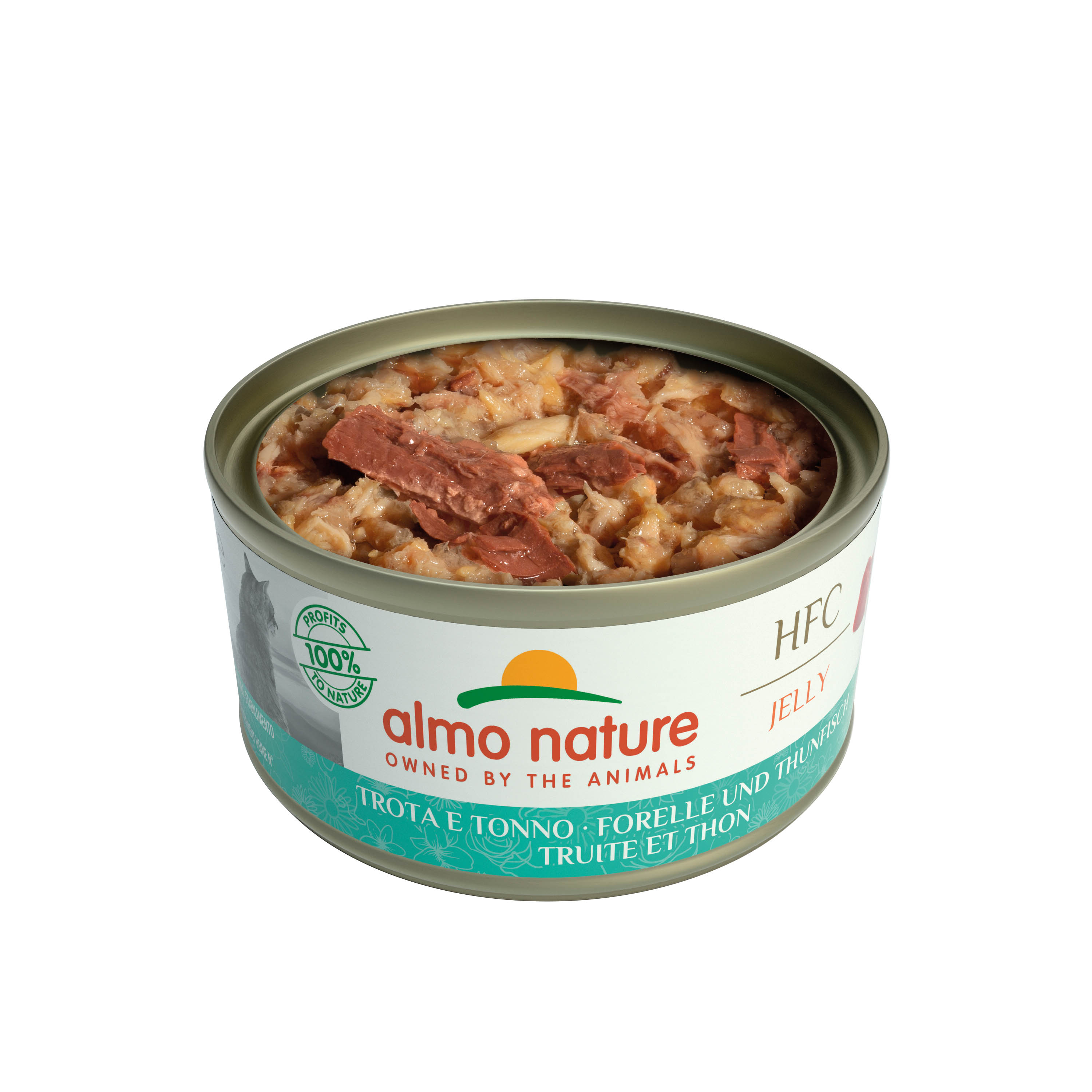 Almo Nature Hfc Jelly Truite Et Thon Boîte 70 Gr