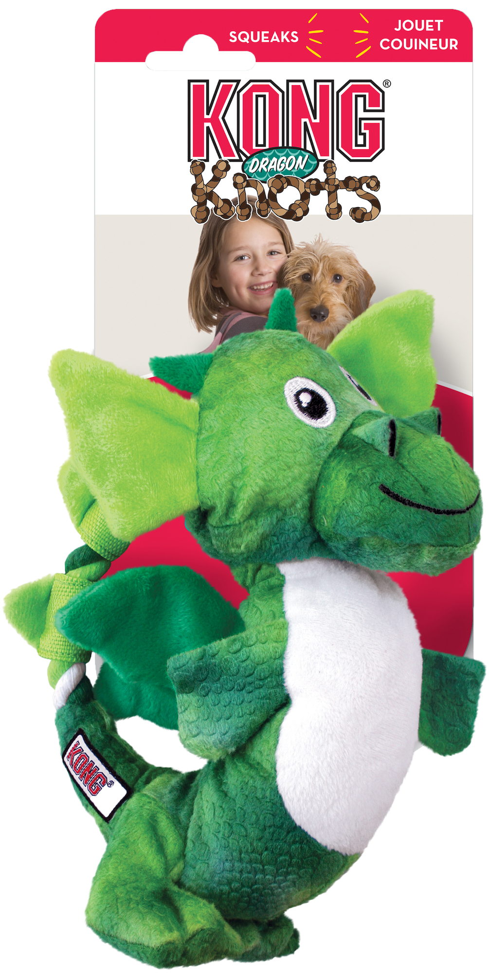 Kong® Jouet Knots Plusieurs couleurs Dragon