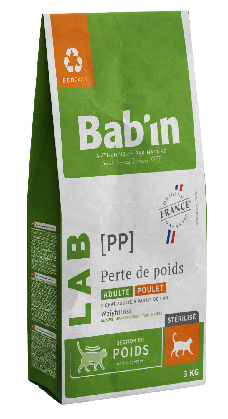 BAB'IN LAB CHAT PERTE DE POIDS 3 KG
